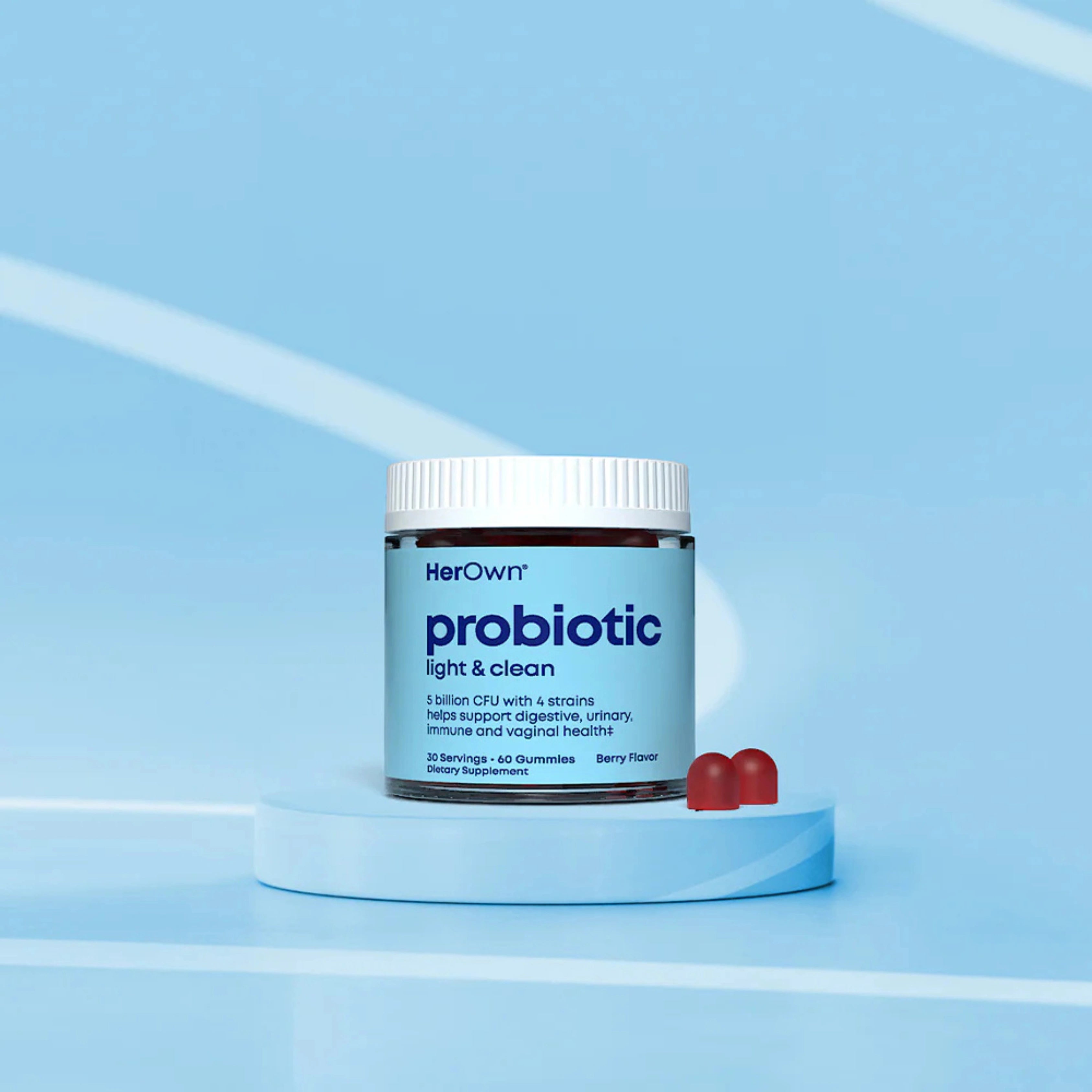 Her Own, Probiotic Gummies, Berry, 60 Gummies