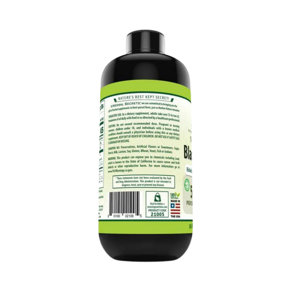 Herbal Secrets, Black Seed Oil, 16 FL OZ
