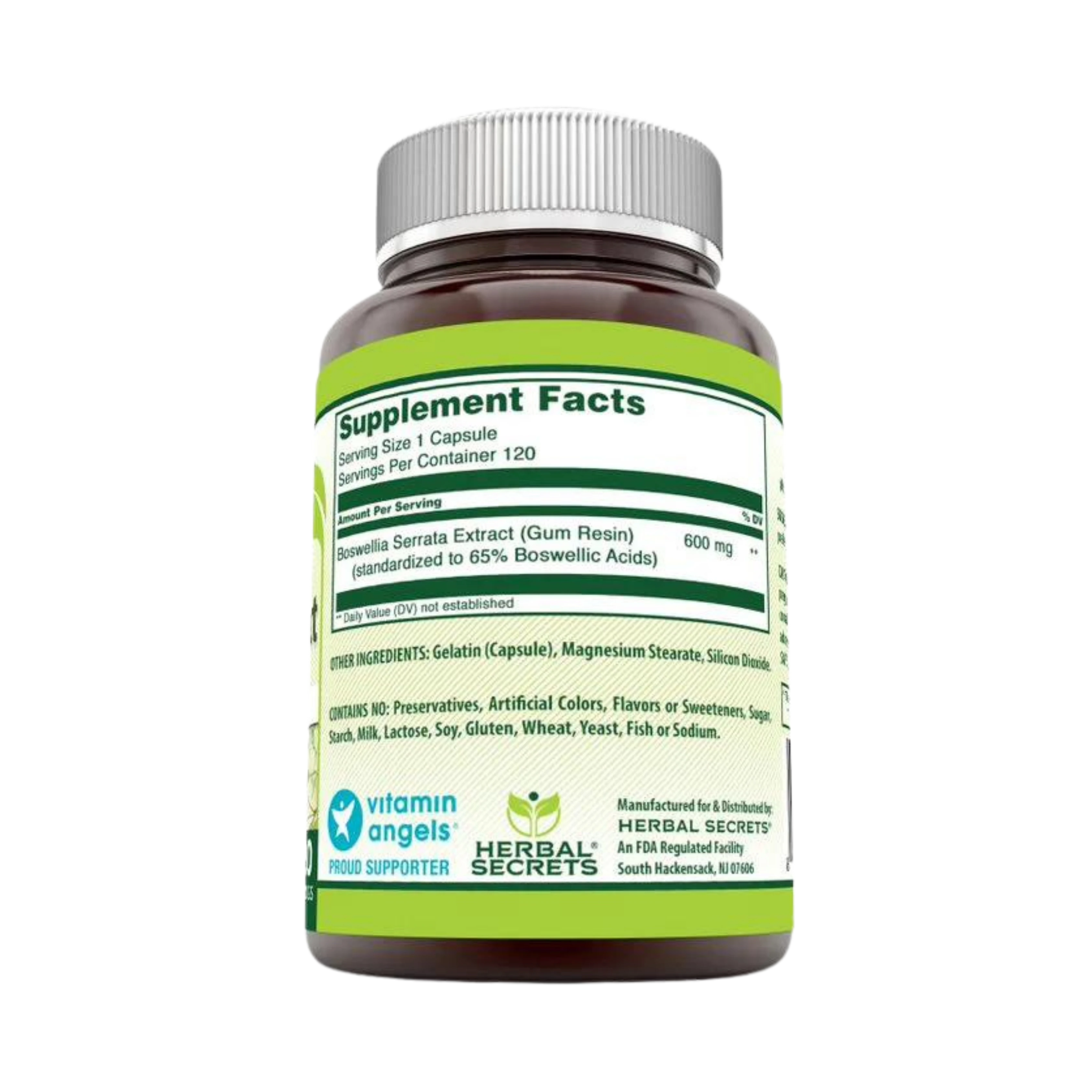 Herbal Secrets, Boswellia Serrata Extract, 600 Mg, 120 Capsules