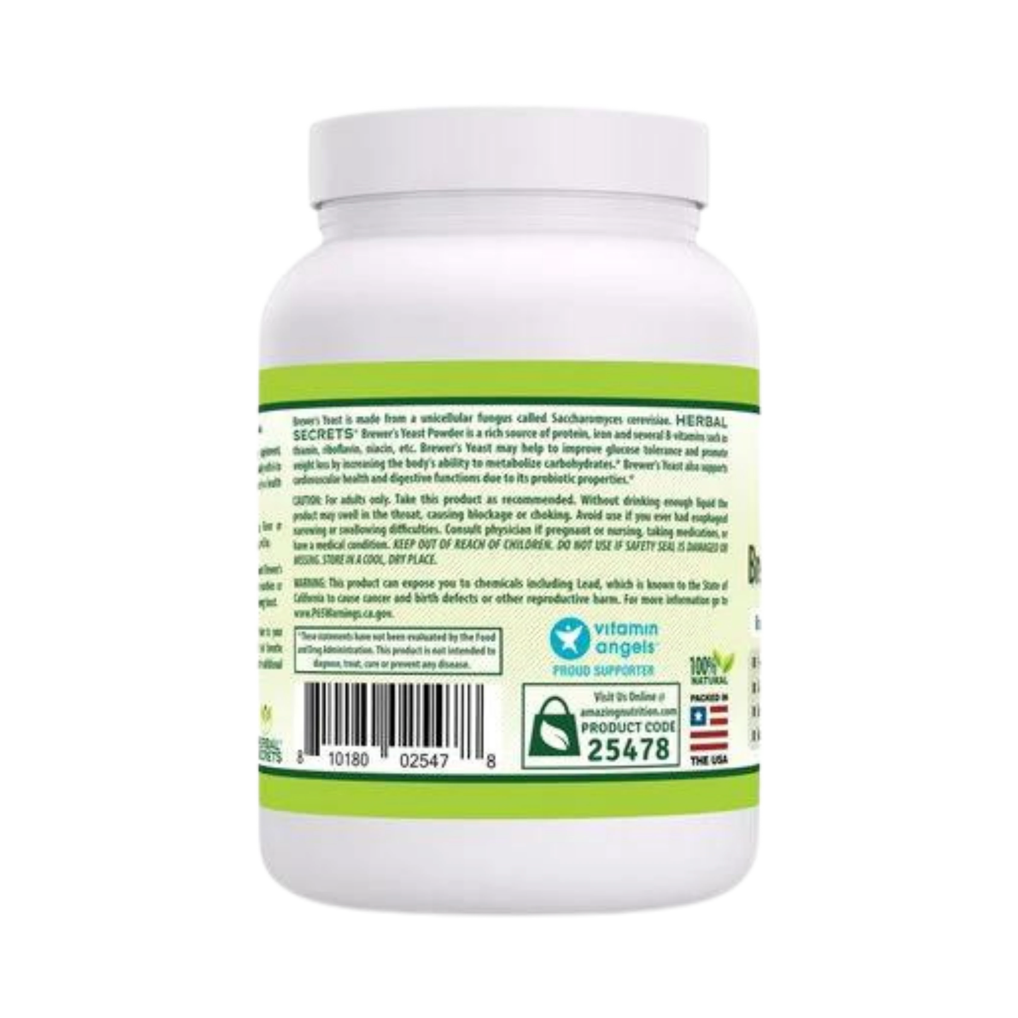 Herbal Secrets, Brewer's Yeast Powder, 16 Oz