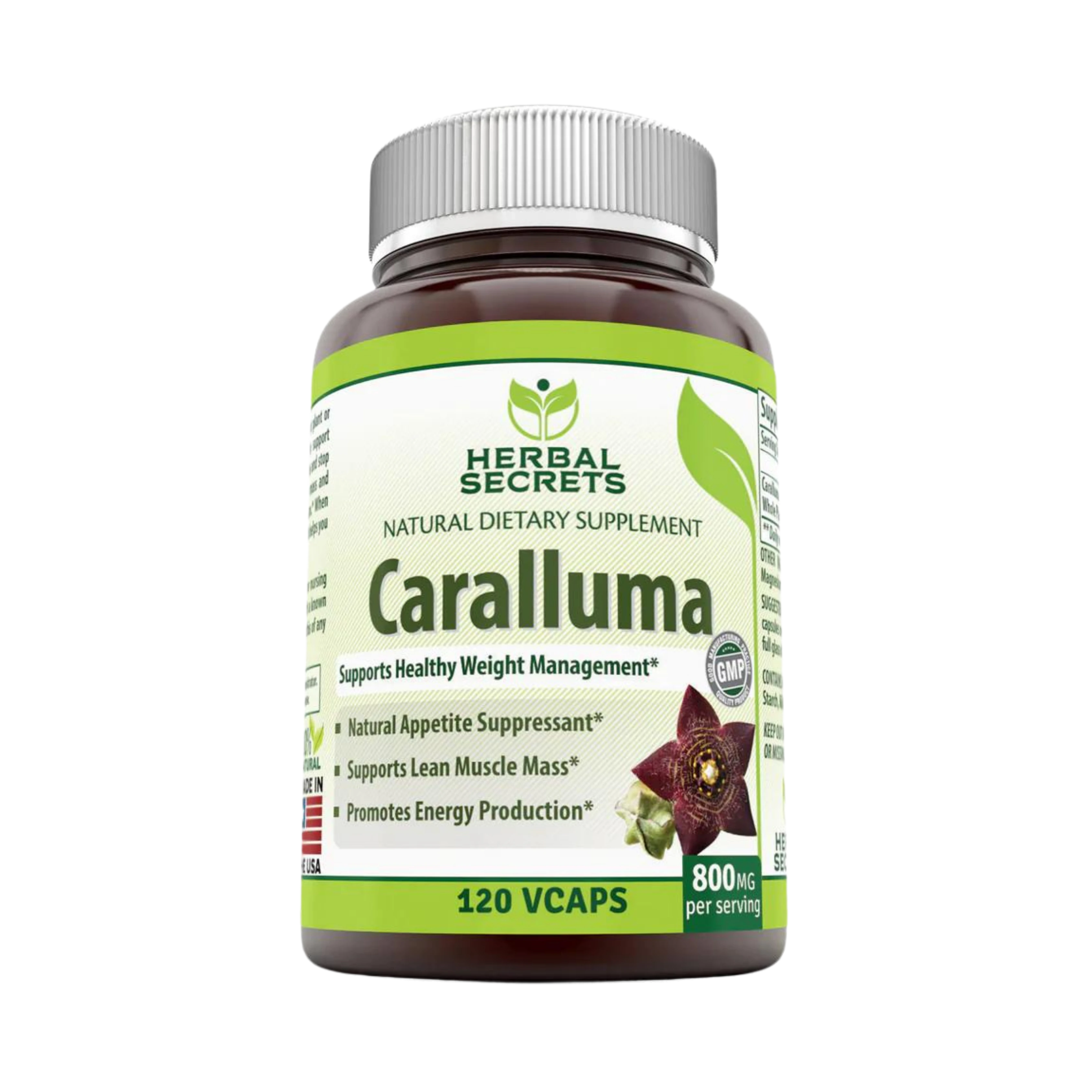 Herbal Secrets, Caralluma, 800 Mg, 120 Veggie Capsules