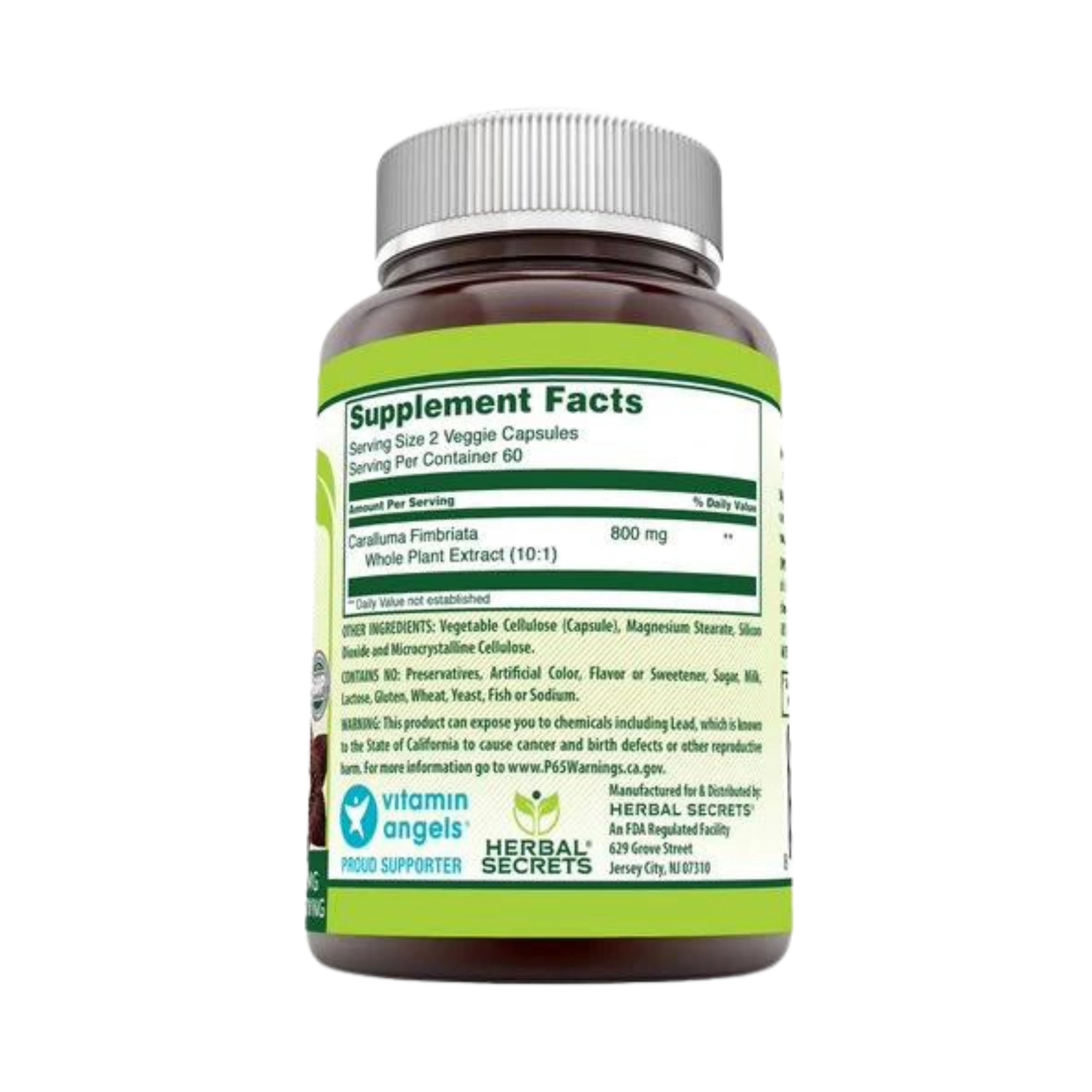 Herbal Secrets, Caralluma, 800 Mg, 120 Veggie Capsules