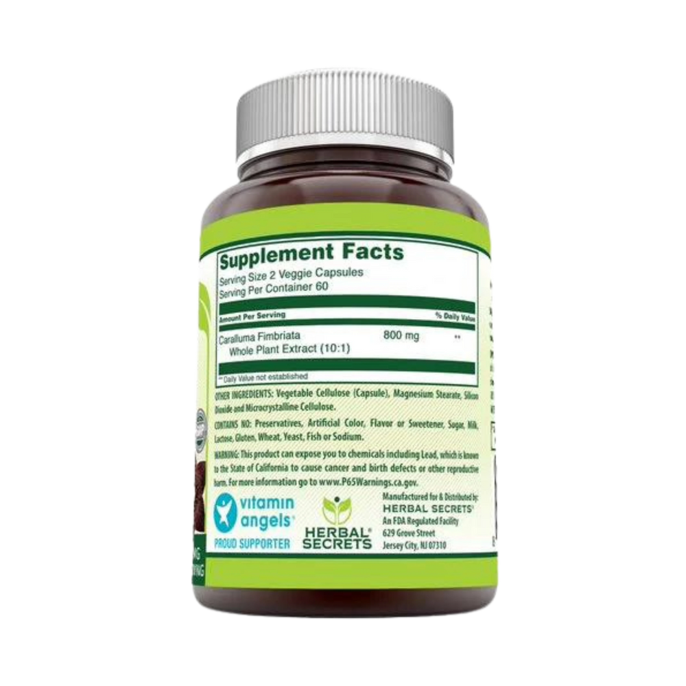 Herbal Secrets, Caralluma, 800 Mg, 120 Veggie Capsules