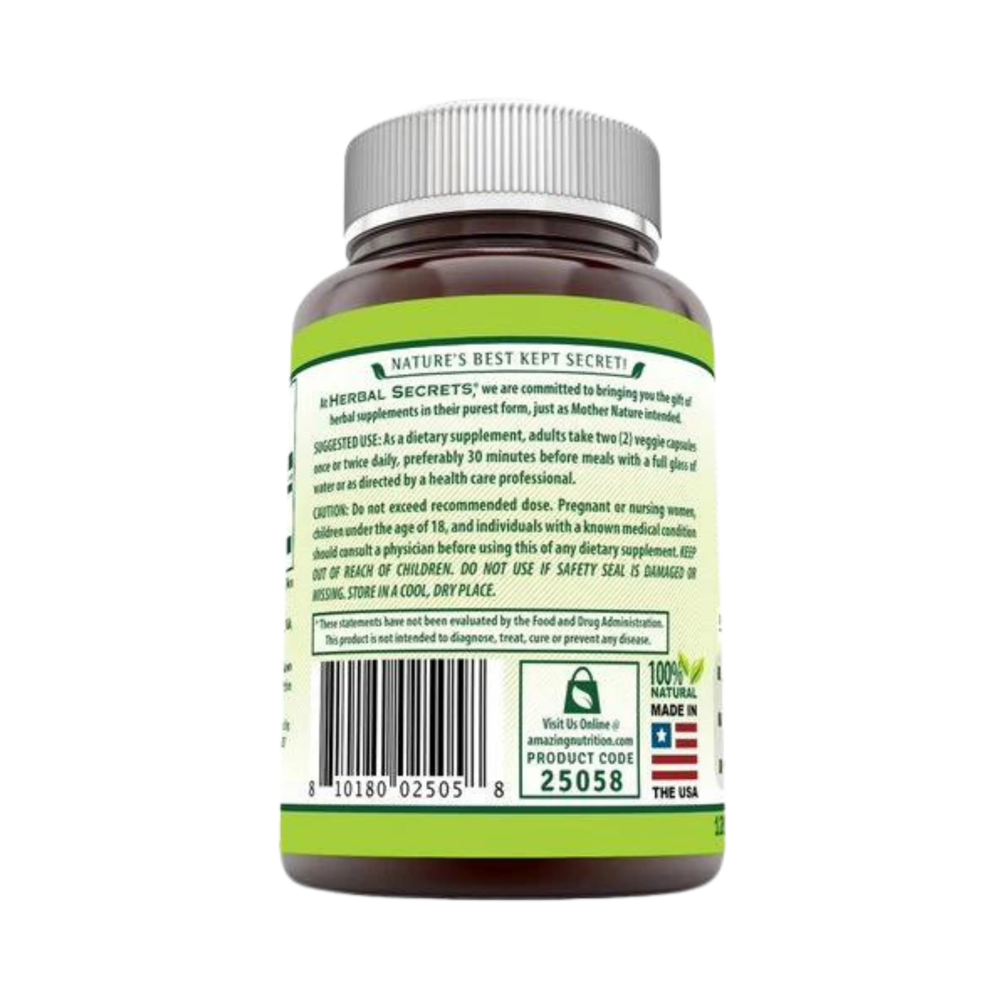 Herbal Secrets, Caralluma, 800 Mg, 120 Veggie Capsules