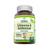 Herbal Secrets, Echinacea & Goldenseal Root, 450 Mg, 250 Veggie Capsules