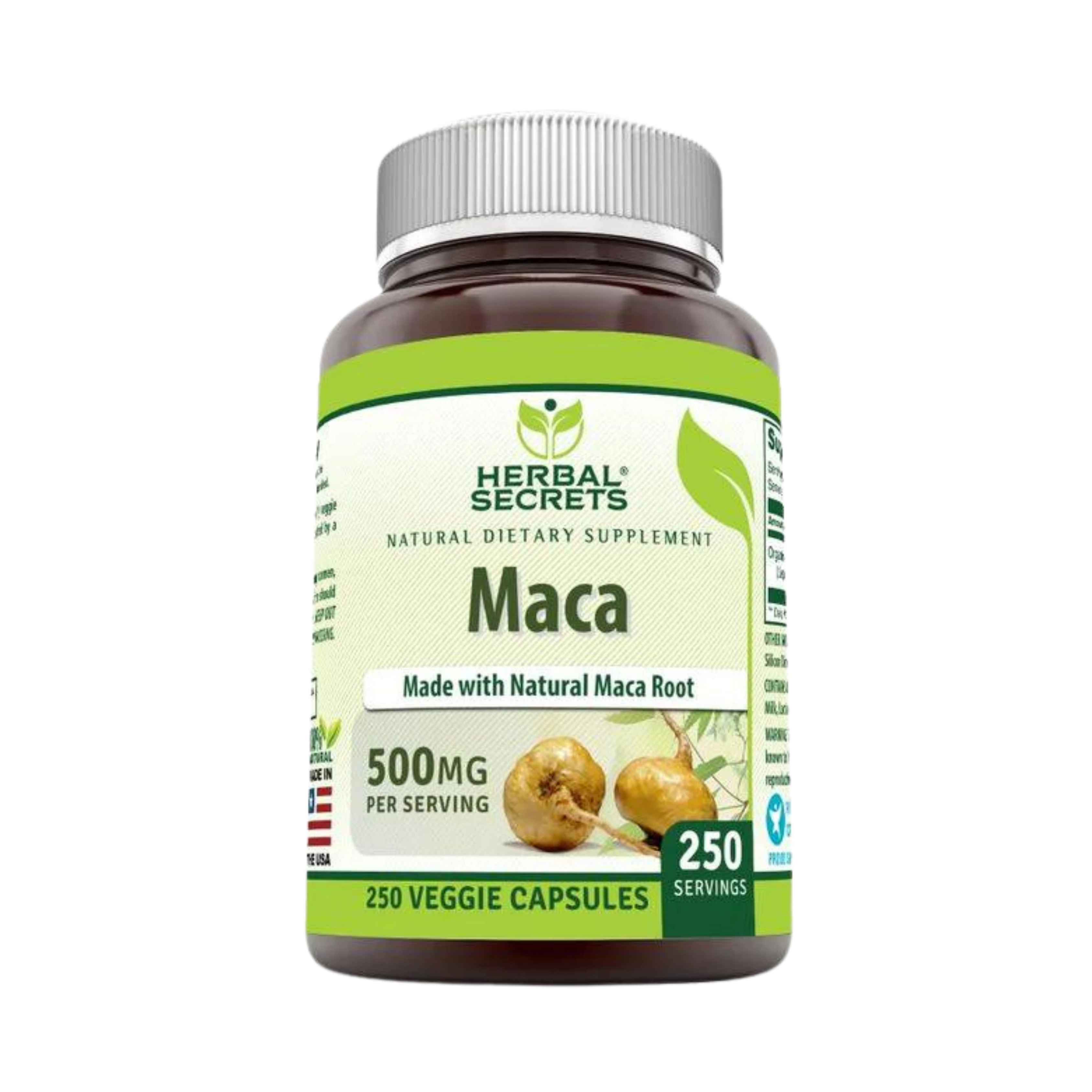 Herbal Secrets, Maca, 500 Mg, 250 Veggie Capsules