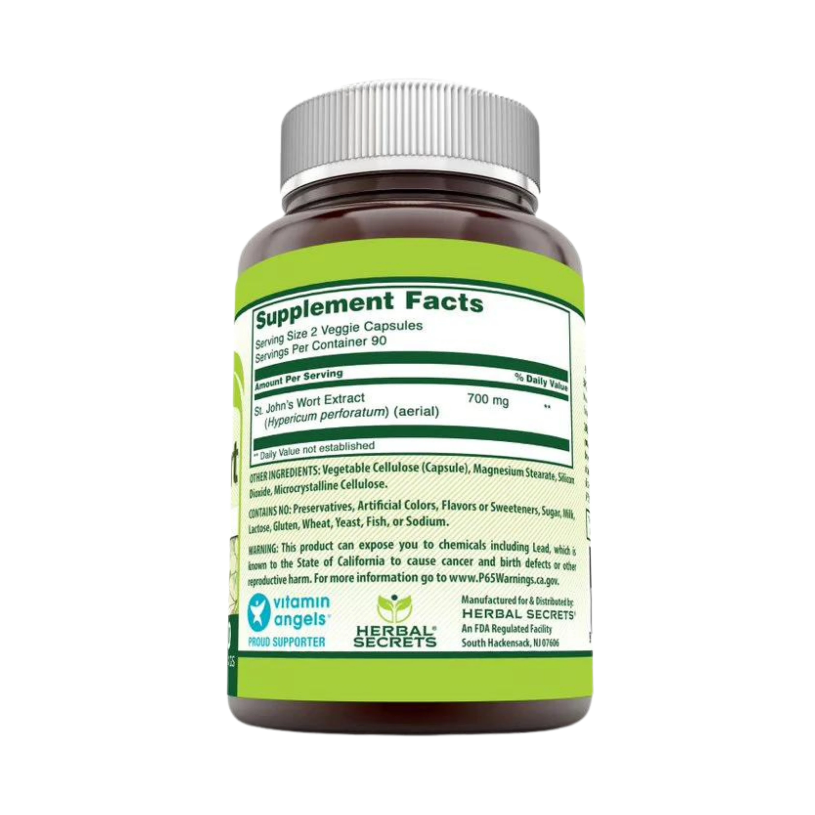 Herbal Secrets, St. John's Wort, 700 Mg, 180 Capsules
