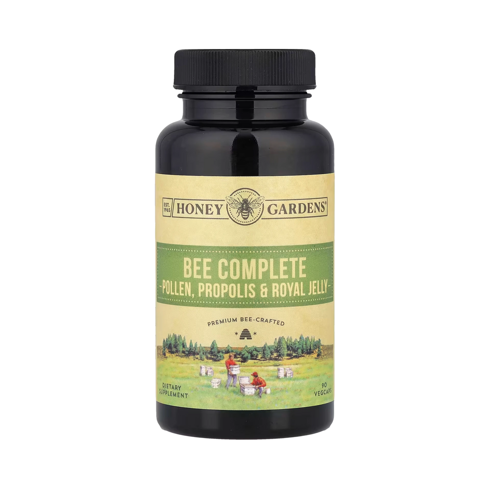 Honey Gardens Bee Pollen Royal Jelly and Propolis Capsules, 90 Capsules