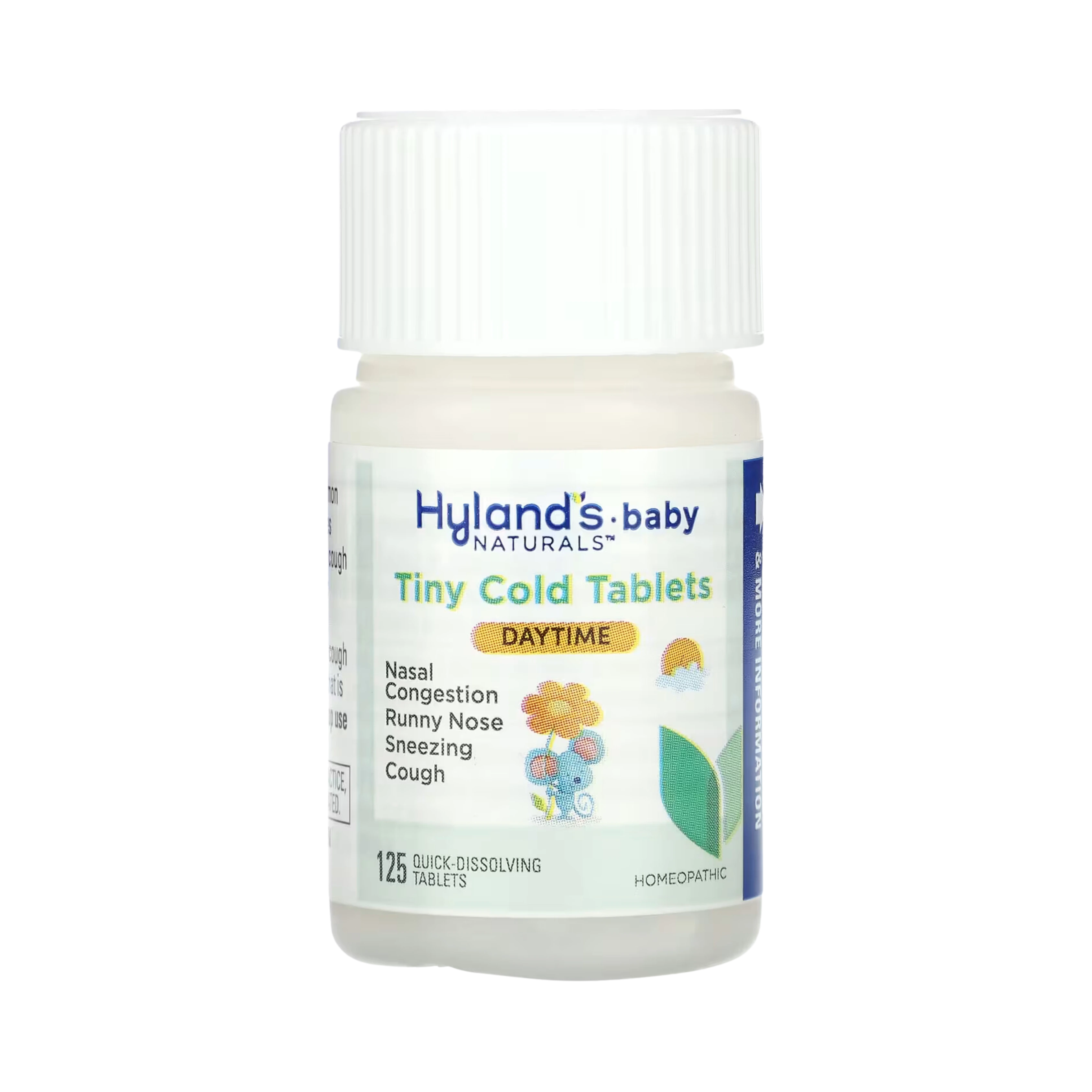 Hyland's Naturals, Baby, Tiny Cold Tablets, Daytime, 6+ Months, 125 Quick-Dissolving Tablets