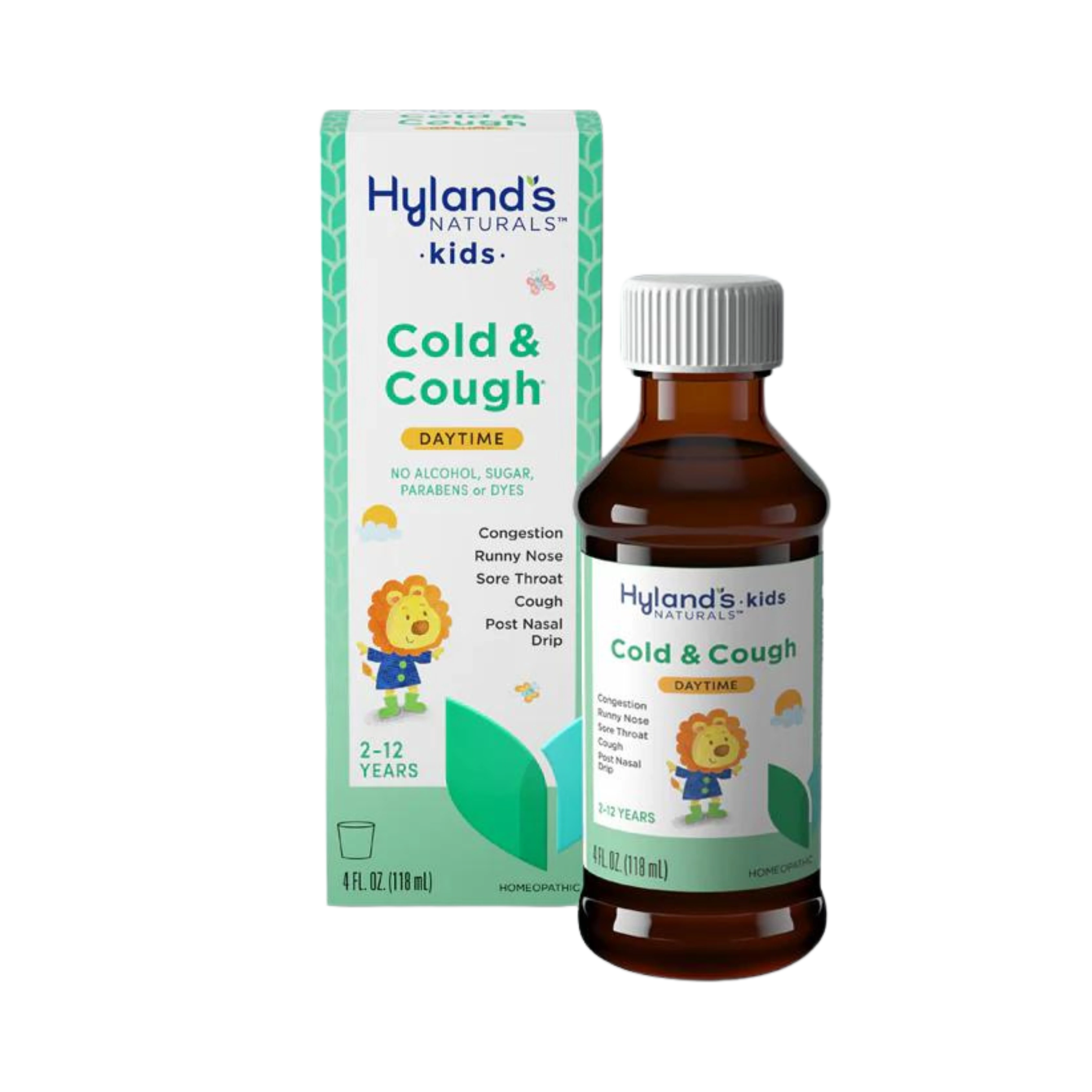 Hyland's Naturals, Kids, Cold & Cough, Daytime, Ages 2-12, Unflavored, 4 Fl Oz