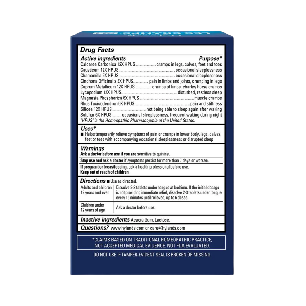 Hyland's Naturals, Leg Cramps PM, 50 Quick-Dissolving Tablets