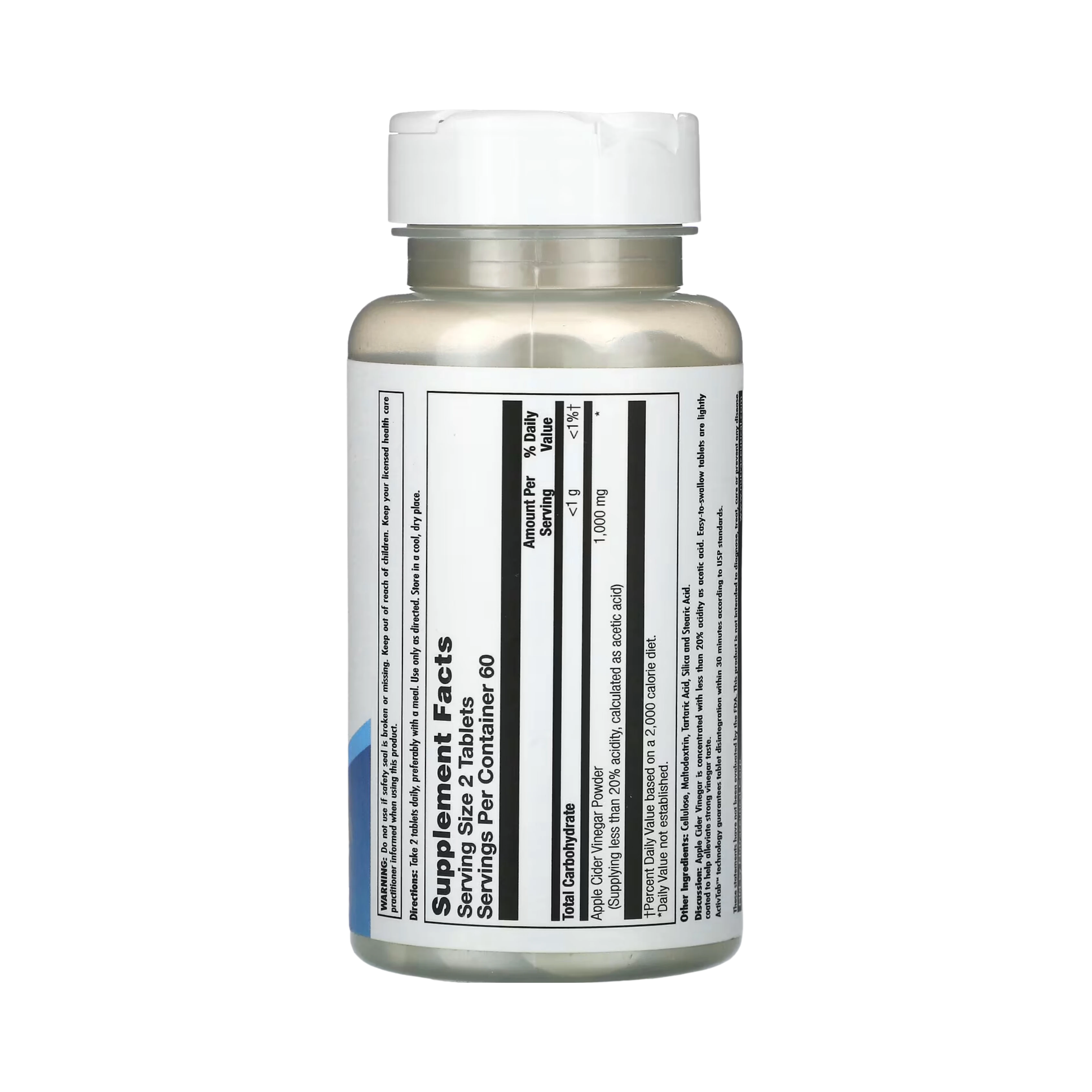 KAL, Apple Cider Vinegar, 1,000 Mg, 120 Tablets