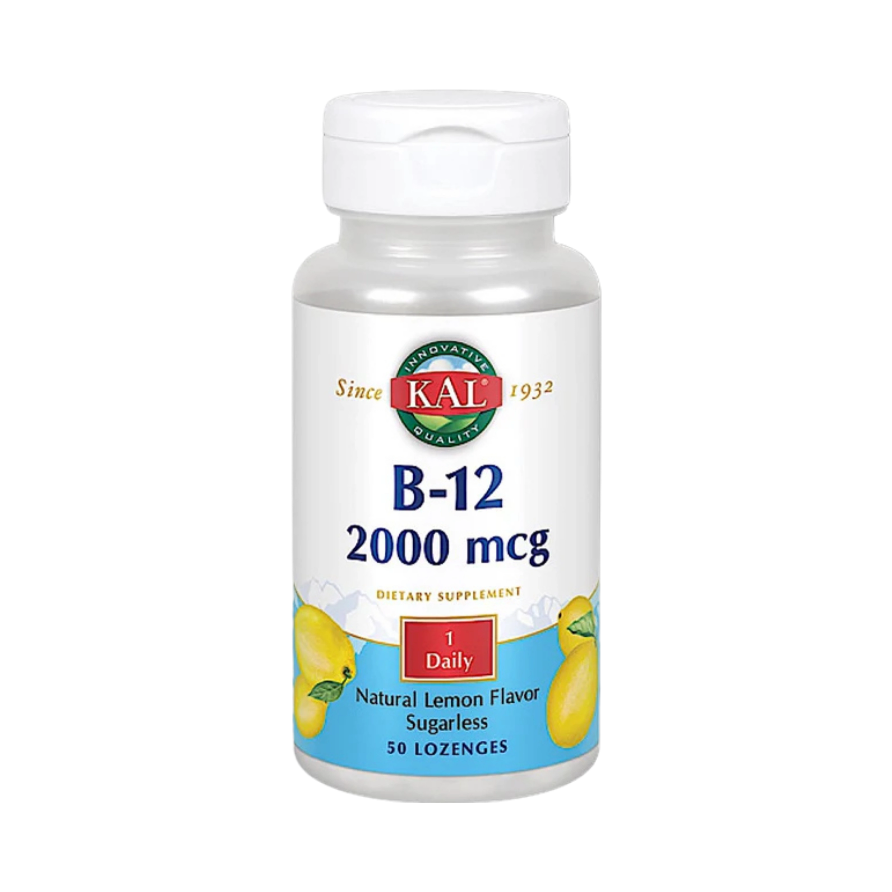Kal, B-12 Lemon 2000 Mcg, 50 Lozenges
