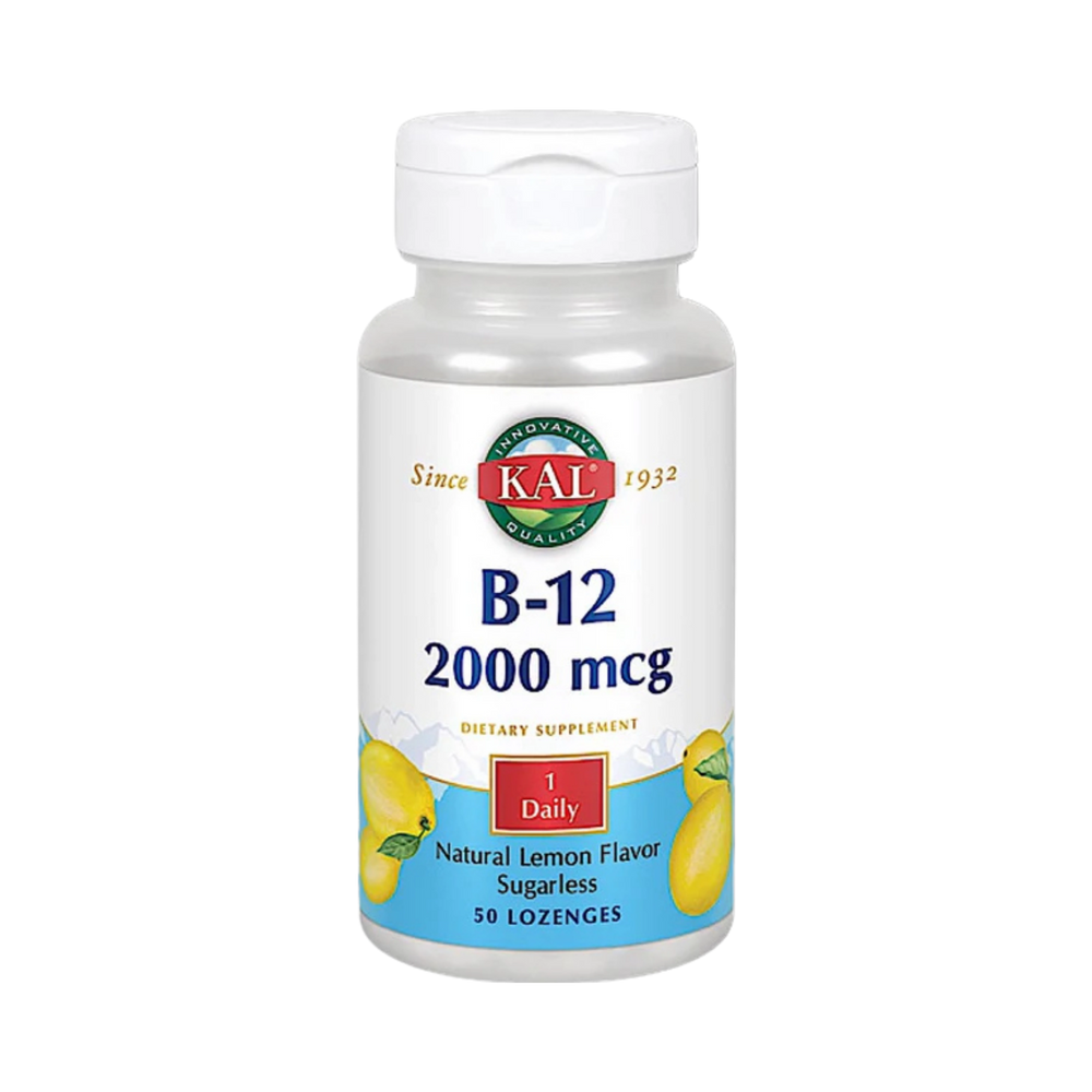 Kal, B-12 Lemon 2000 Mcg, 50 Lozenges