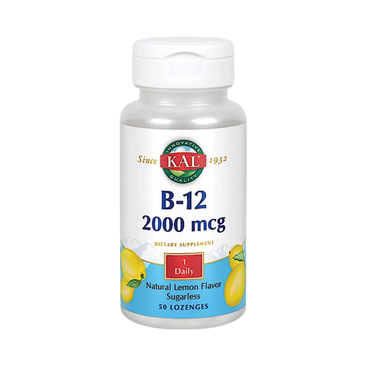 Kal, B-12 Lemon 2000 Mcg, 50 Lozenges