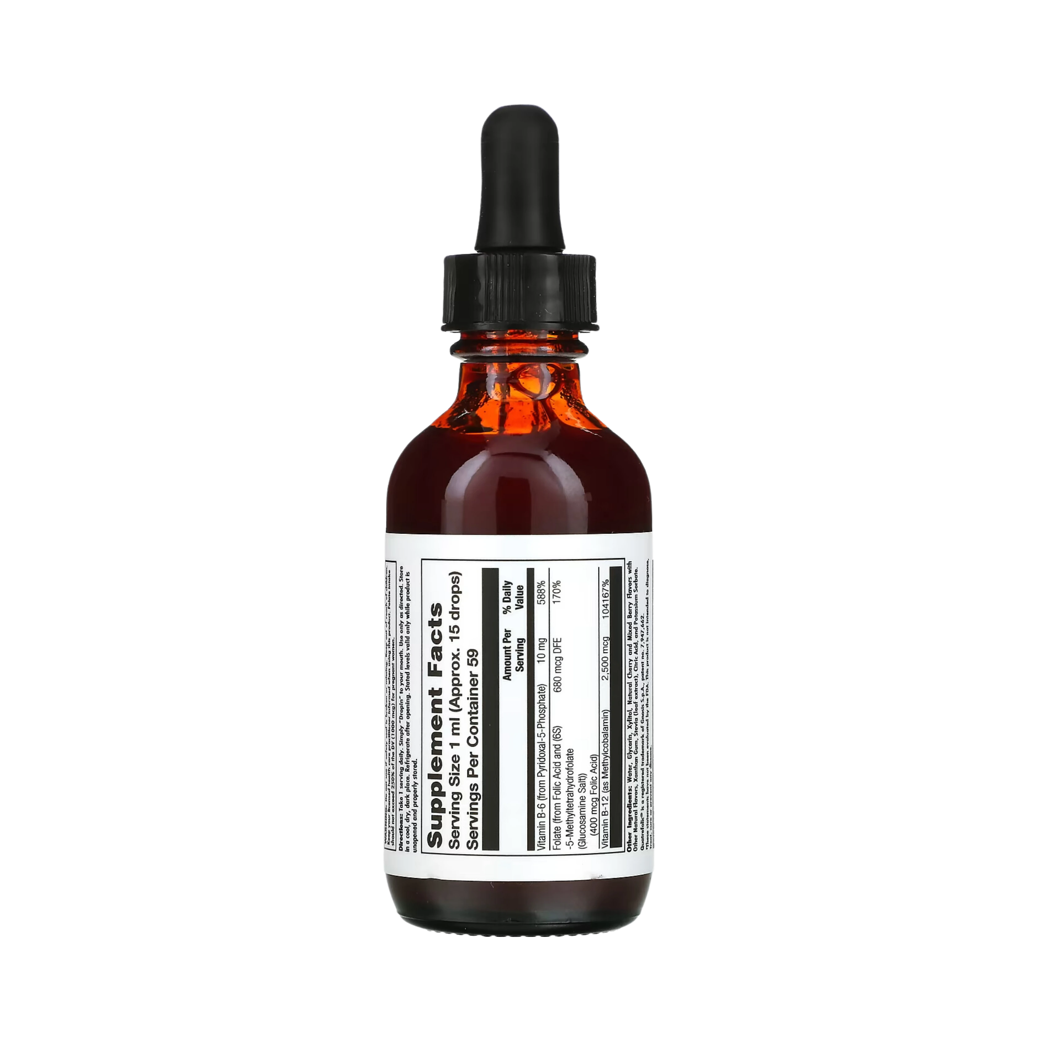 KAL, B-6 B-12 Folic Acid, Mixed Berry, 2 Fl Oz