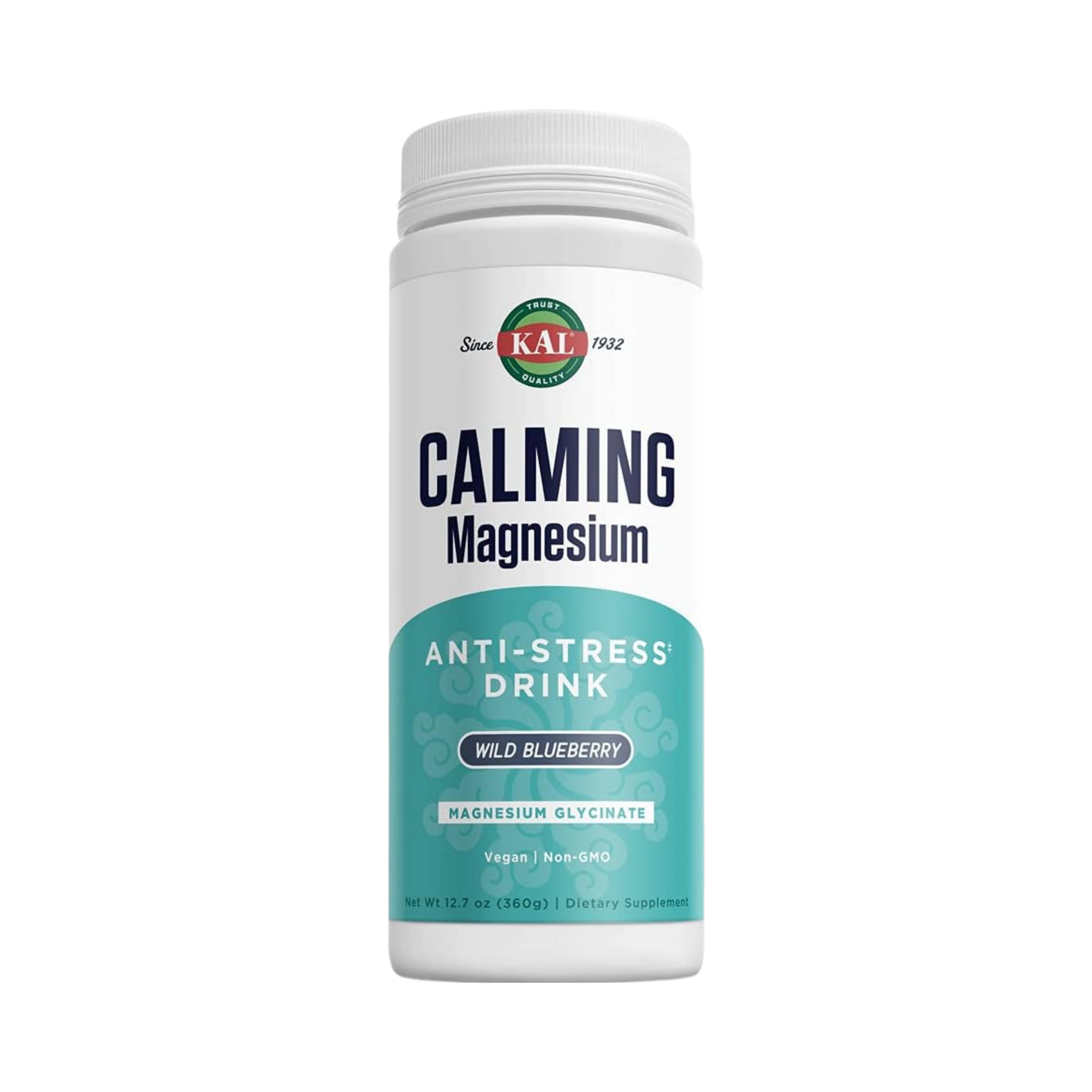 KAL, Calming Magnesium, Anti-Stress Drink, 325 Mg Mag Glycinate, 12.7 Oz