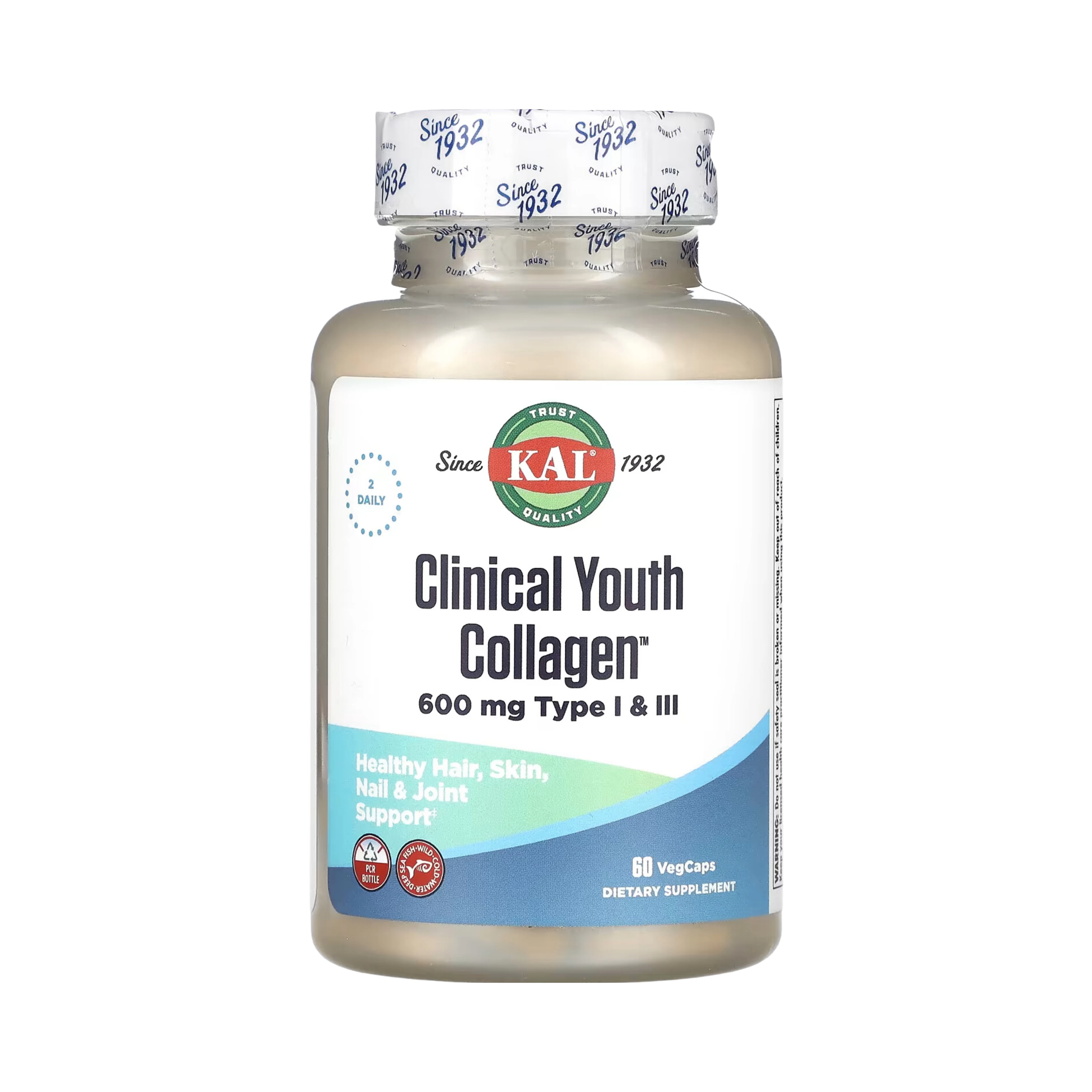 KAL, Clinical Youth Collagen, 60 VegCaps