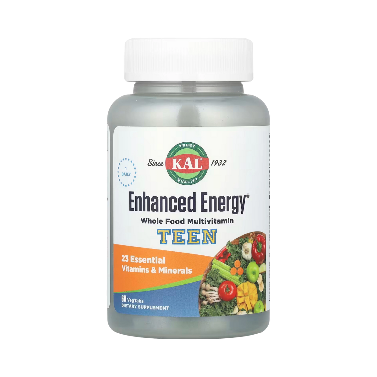 KAL, Enhanced Energy, Teen, Memory & Concentration Blend, 60 Vegetarian Tablets