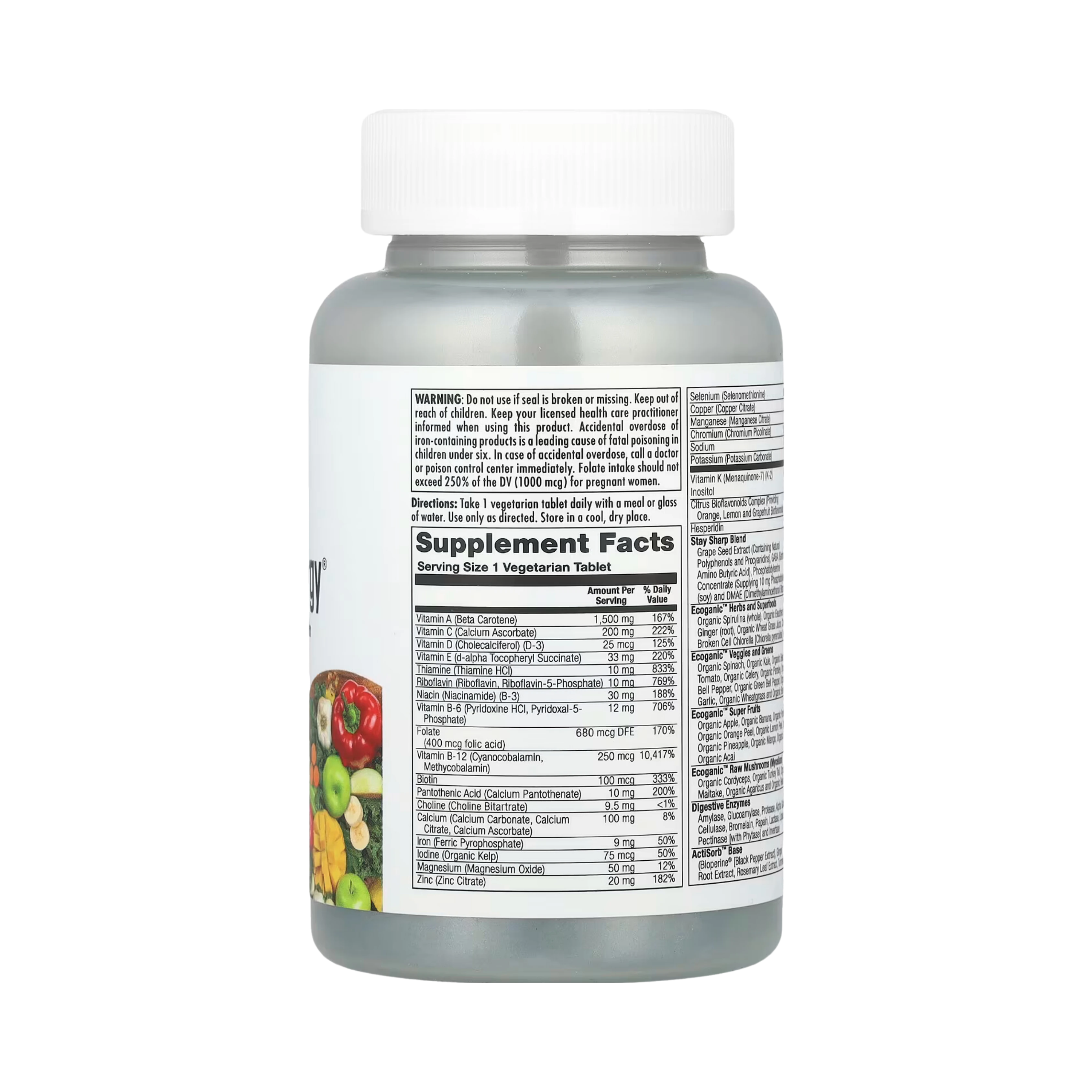 KAL, Enhanced Energy, Teen, Memory & Concentration Blend, 60 Vegetarian Tablets