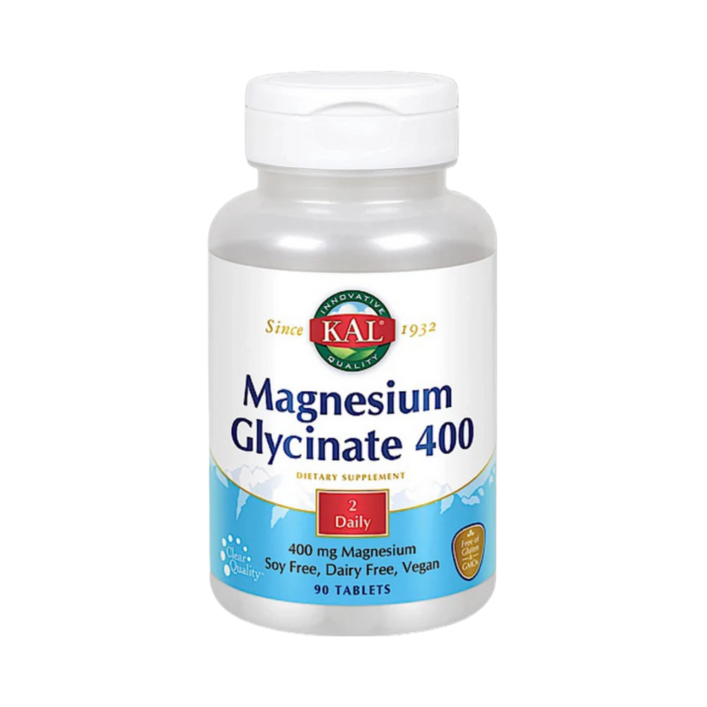 Kal, Magnesium Glycinate 400 Mg, 90 Tablets