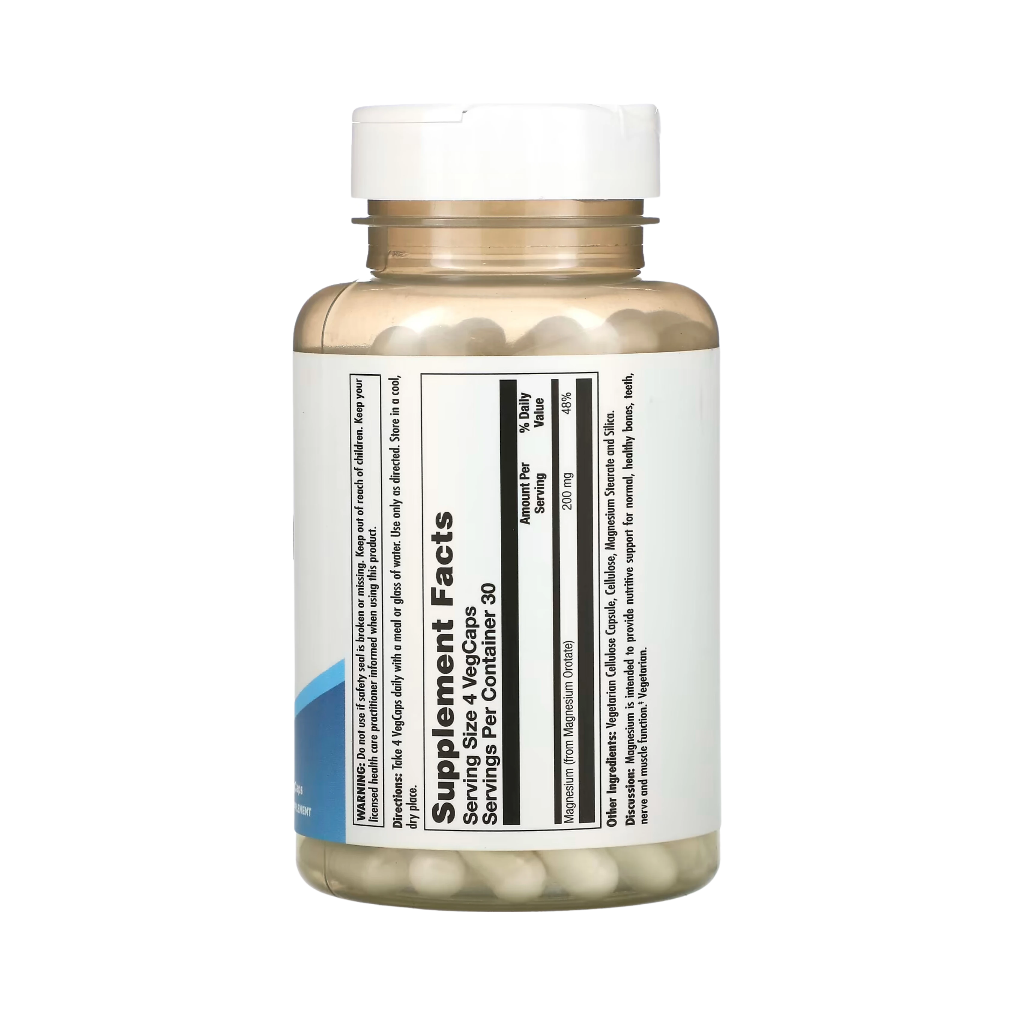 KAL, Magnesium Orotate 200, 200 Mg, 120 Veg Caps