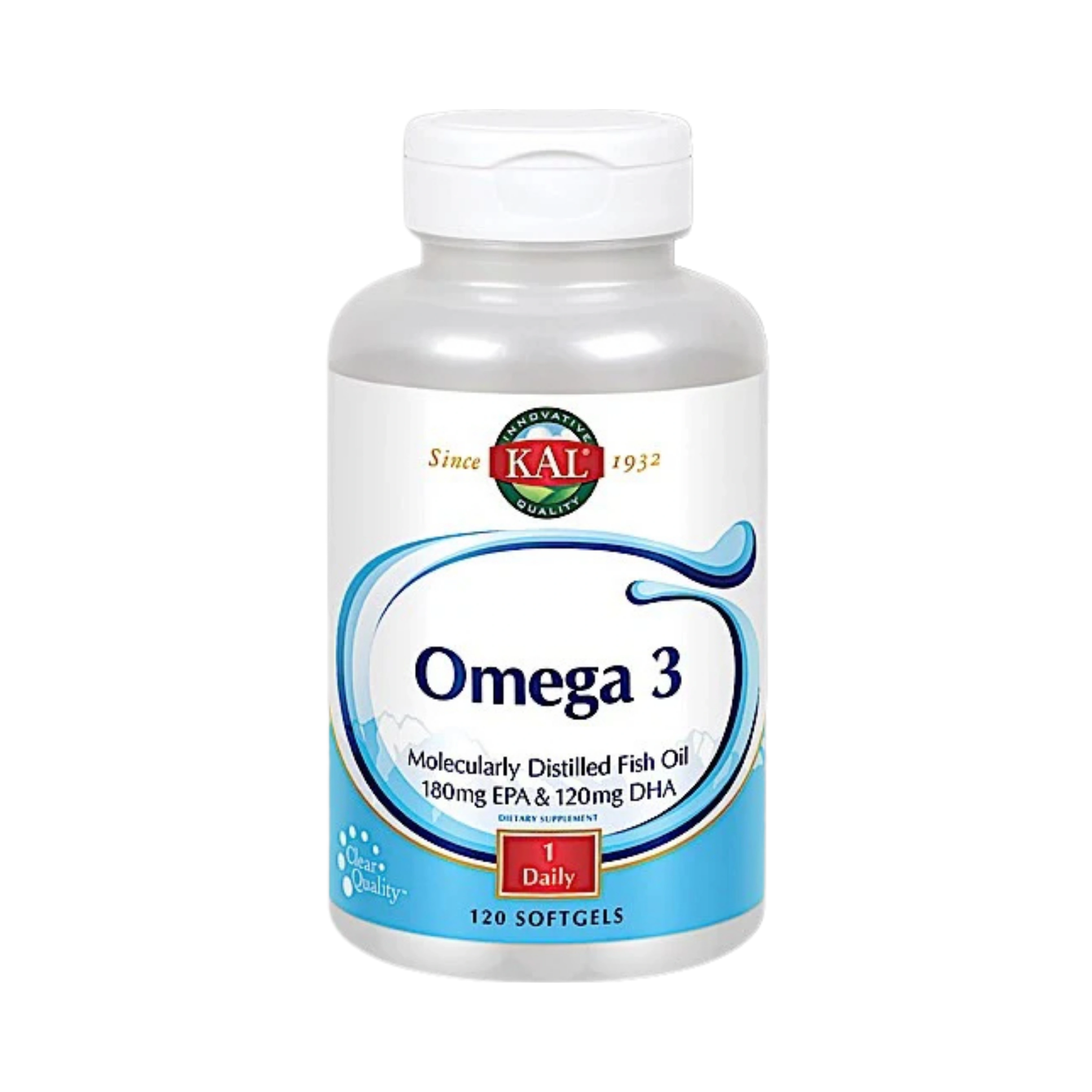 Kal, Omega 3 1000 mg, 120 Softgels