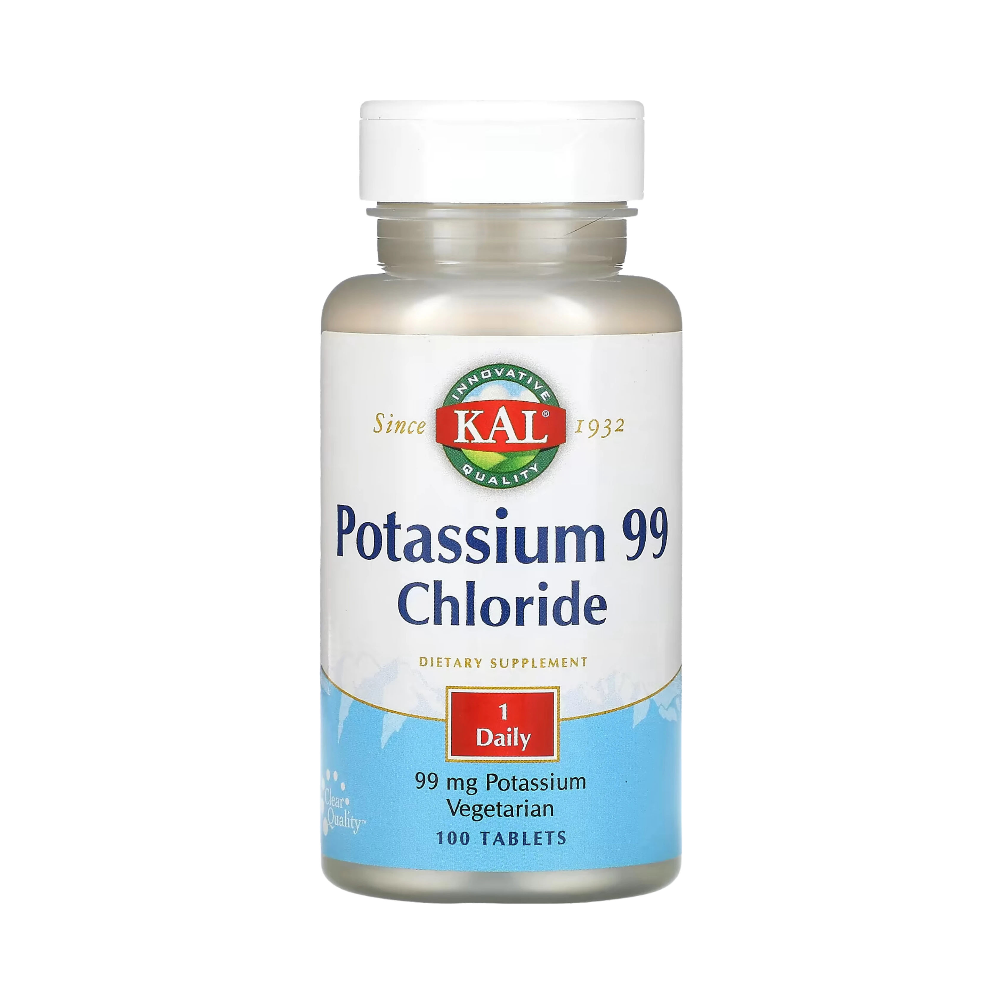 KAL, Potassium 99 Chloride, 99 Mg, 100 Tablets