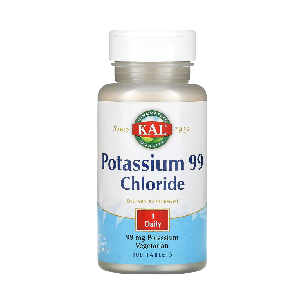 KAL, Potassium 99 Chloride, 99 Mg, 100 Tablets