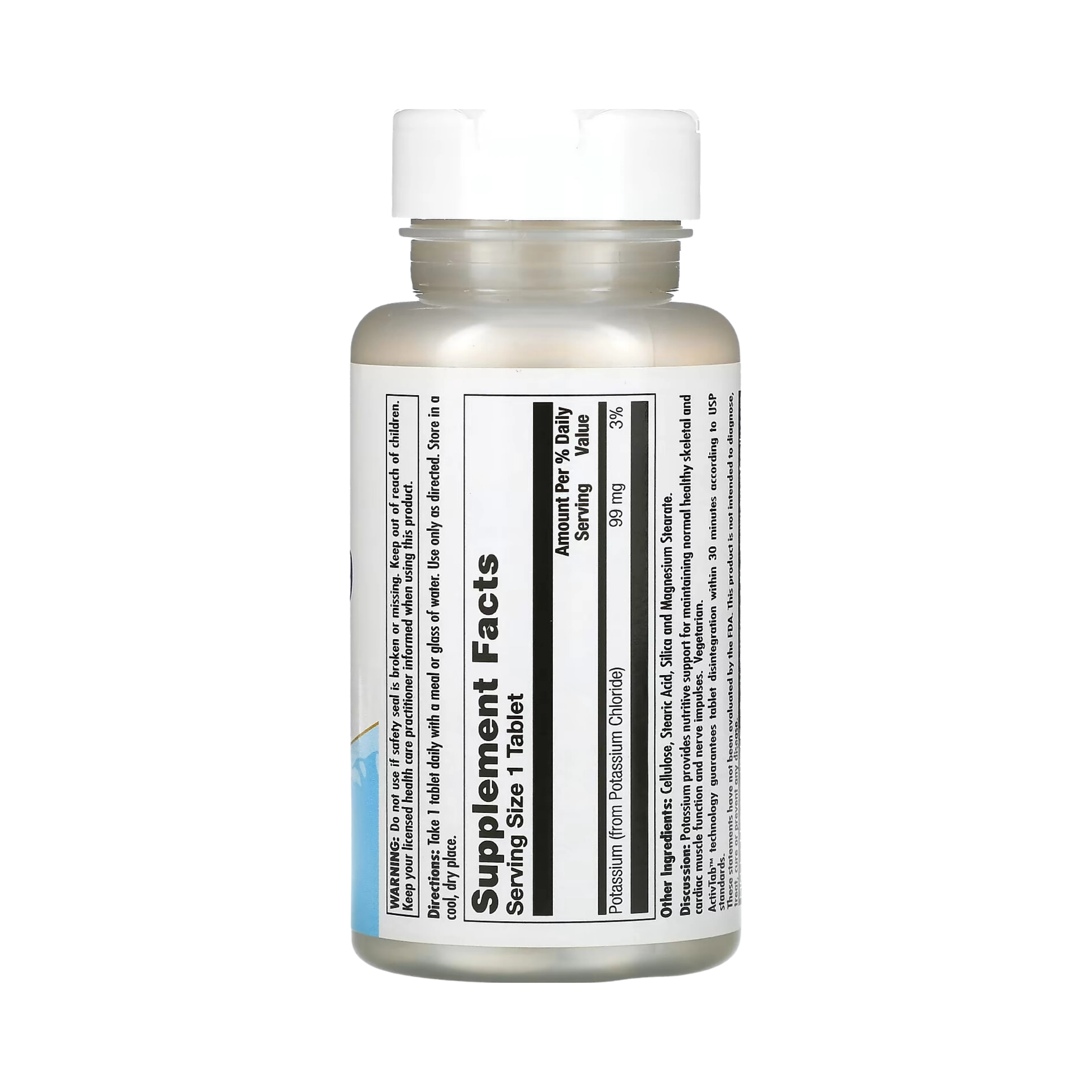 KAL, Potassium 99 Chloride, 99 Mg, 100 Tablets