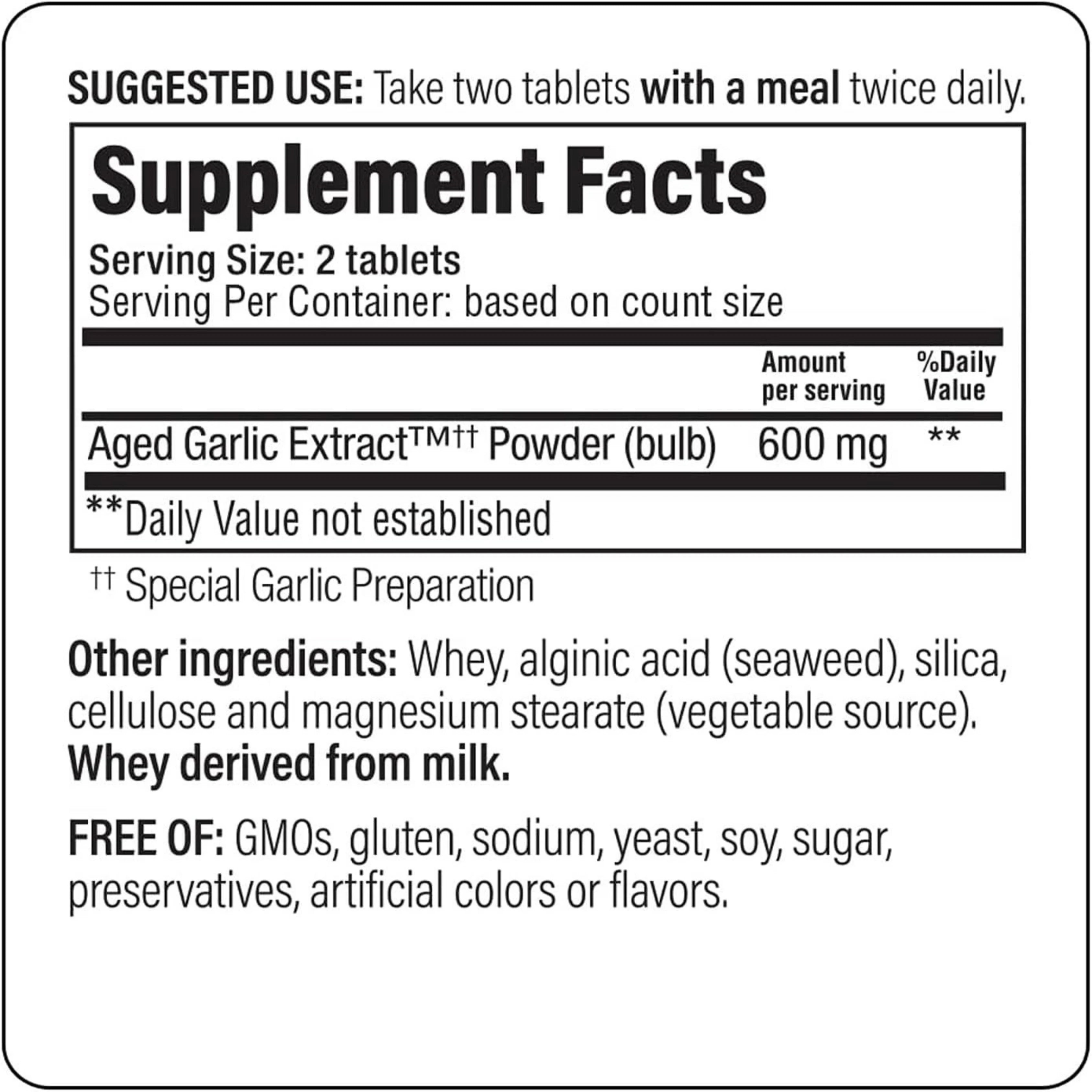 Kyolic, Aged Garlic Extract, Cardiovascular Health, Original, Formula 100, 200 Tablets