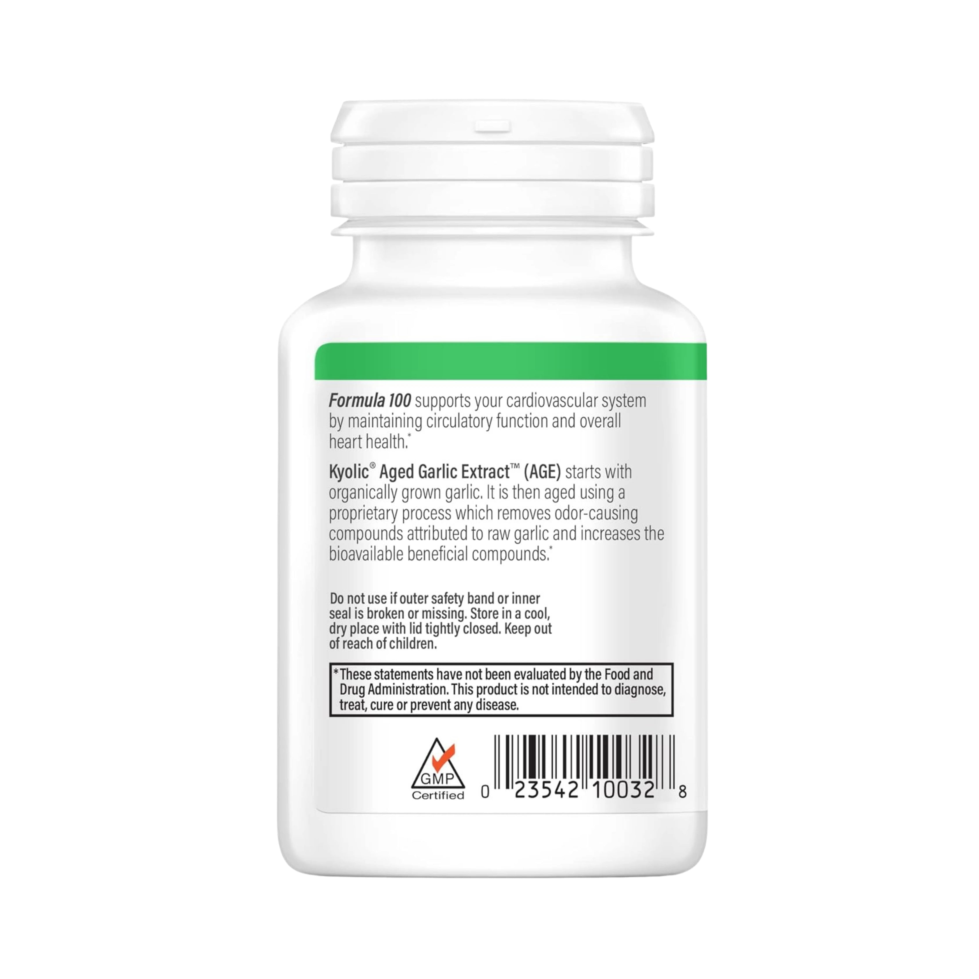 Kyolic, Aged Garlic Extract, Cardiovascular Health, Original, Formula 100, 200 Tablets