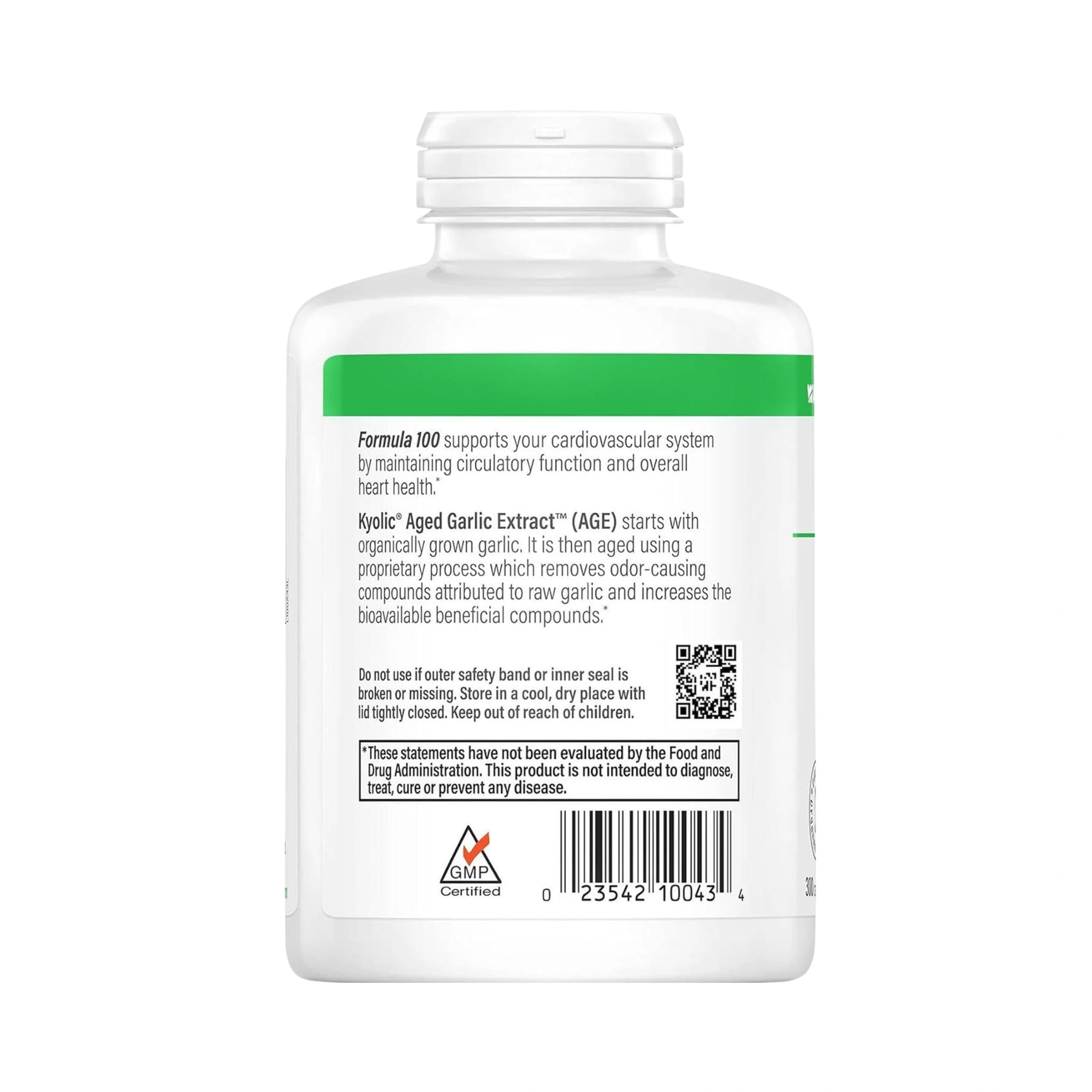 Kyolic, Aged Garlic Extract, Cardiovascular Health, Original Formula 100, 300 Capsules