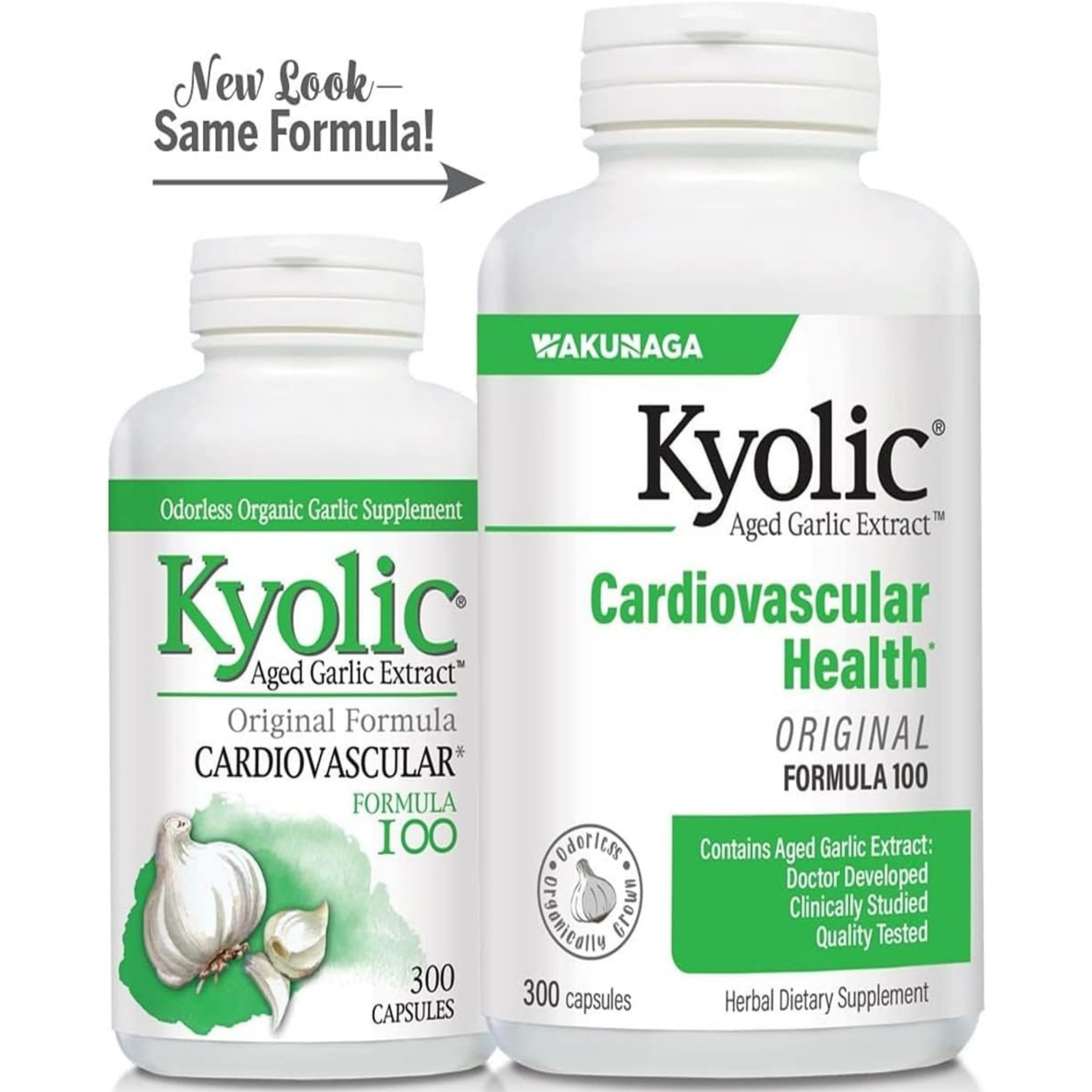 Kyolic, Aged Garlic Extract, Cardiovascular Health, Original Formula 100, 300 Capsules