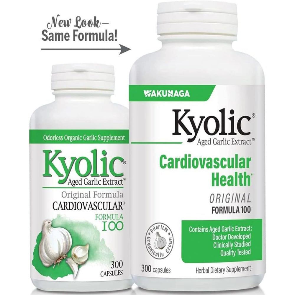 Kyolic, Aged Garlic Extract, Cardiovascular Health, Original Formula 100, 300 Capsules