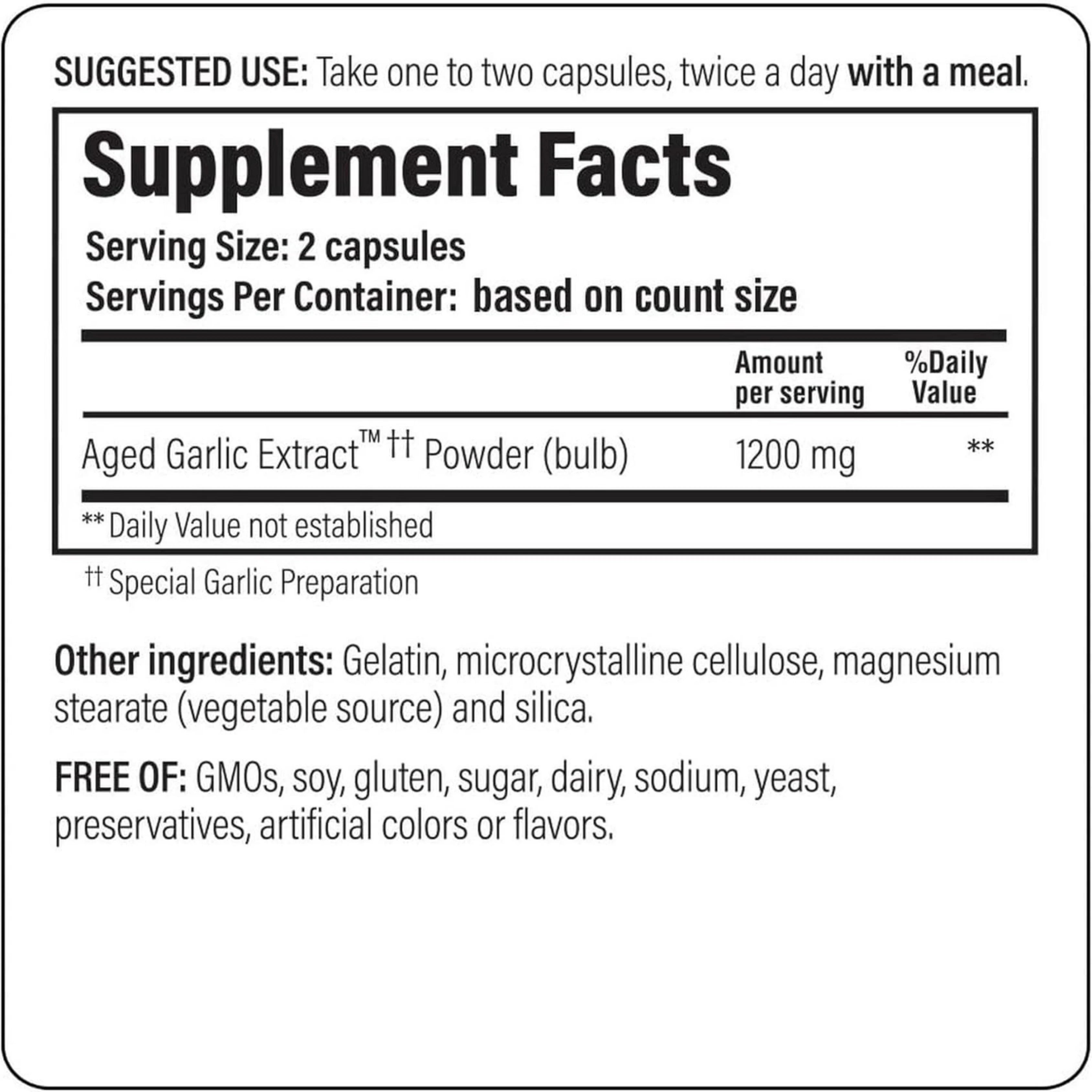 Kyolic, Aged Garlic Extract, Cardiovascular & Immune, Reserve Formula 200, 120 Capsules