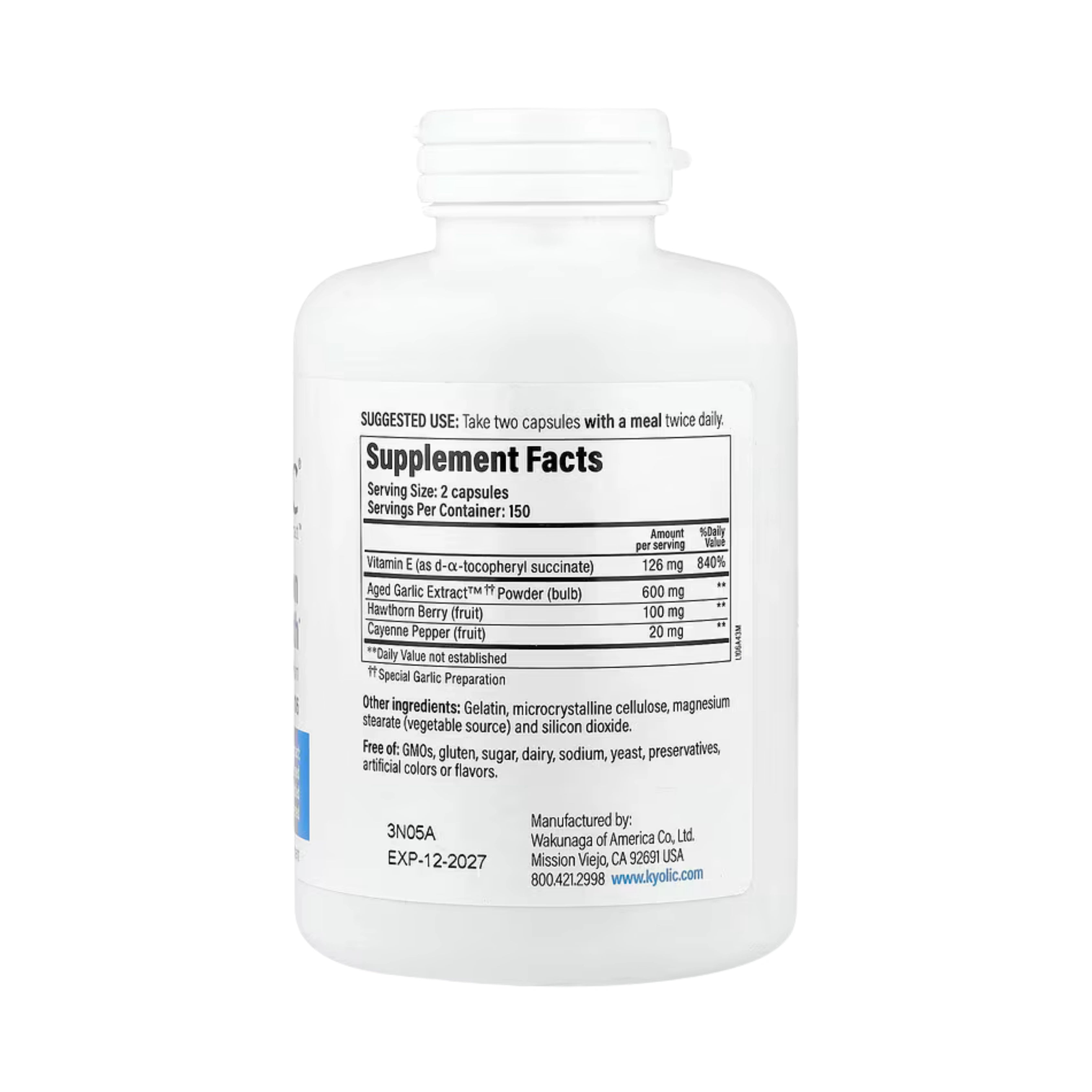 Kyolic, Aged Garlic Extract, Circulation Health, Formula 106, 300 Capsules