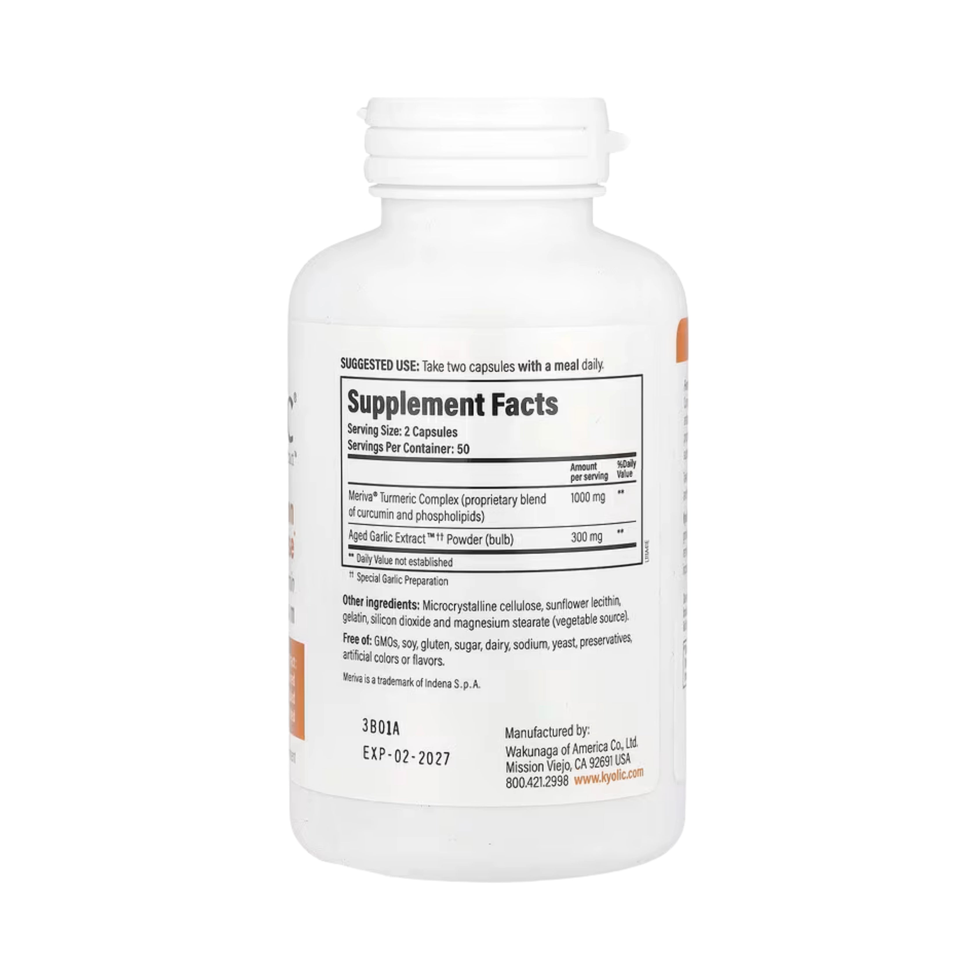 Kyolic, Aged Garlic Extract, Curcumin, Formula 111, 100 Capsules