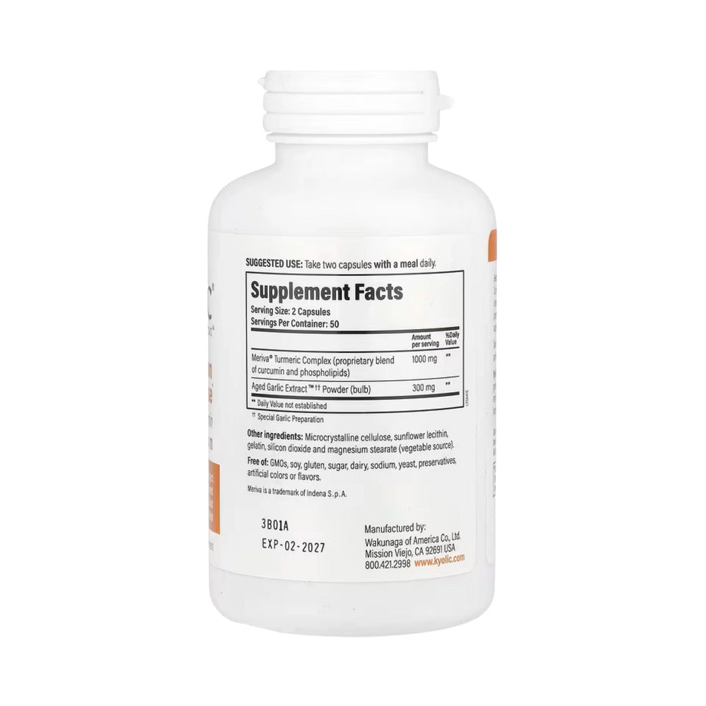 Kyolic, Aged Garlic Extract, Curcumin, Formula 111, 100 Capsules