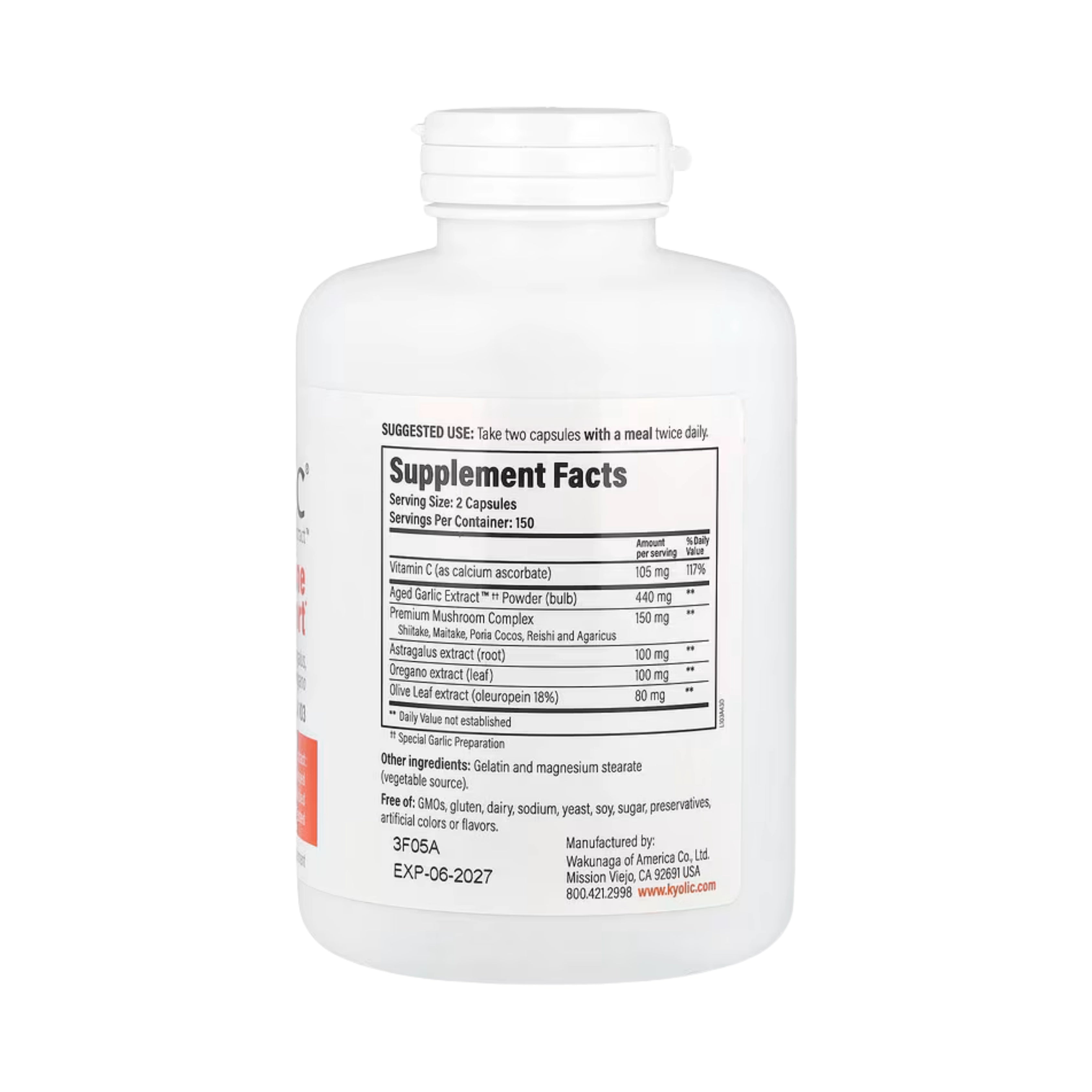 Kyolic, Aged Garlic Extract, Formula 103, 300 Capsules