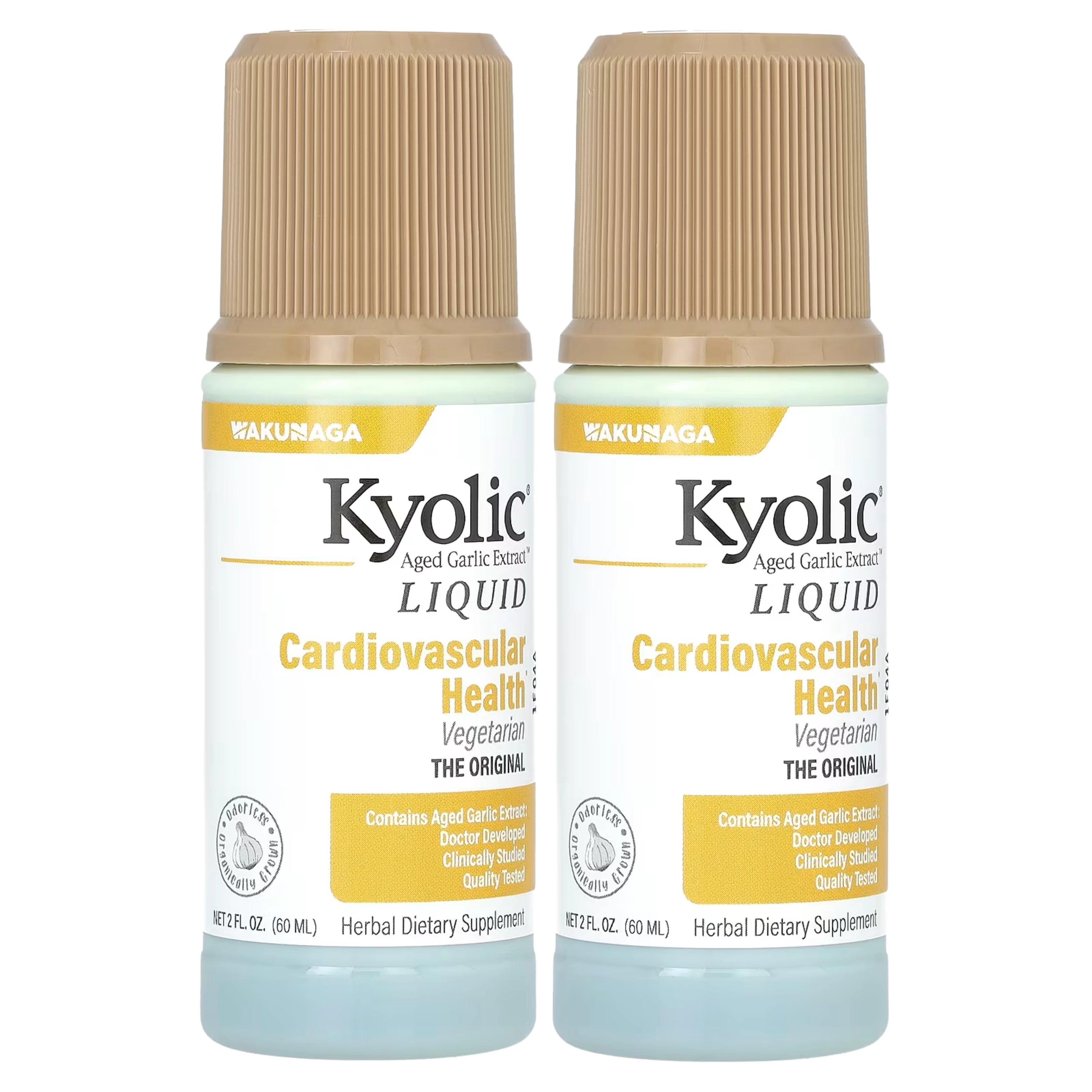 Kyolic, Aged Garlic Extract Liquid, 2 Bottles, 2 fl oz, 60 ml Each