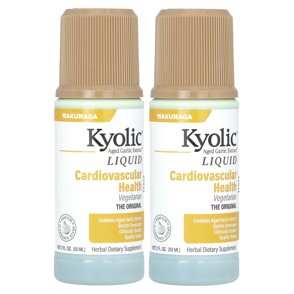 Kyolic, Aged Garlic Extract Liquid, 2 Bottles, 2 fl oz, 60 ml Each