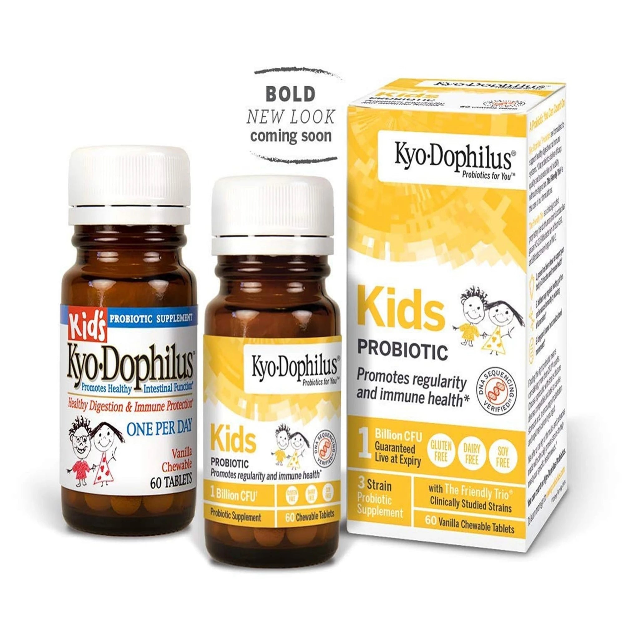 Kyolic, Kids Probiotic, Vanilla, 1 Billion CFU, 60 Chewable Tablets