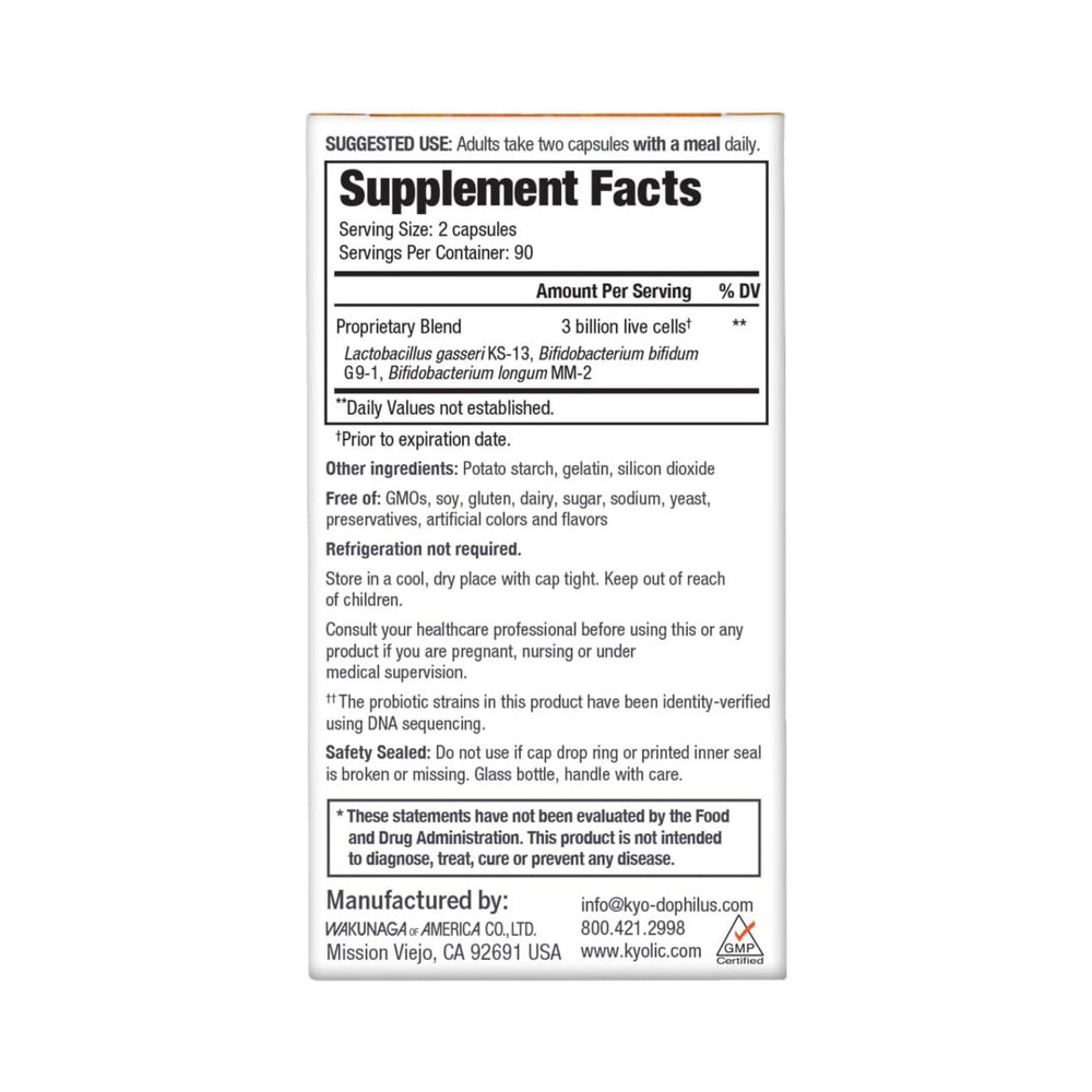 Kyolic, Kyo-Dophilus, Daily Probiotic, 180 Capsules