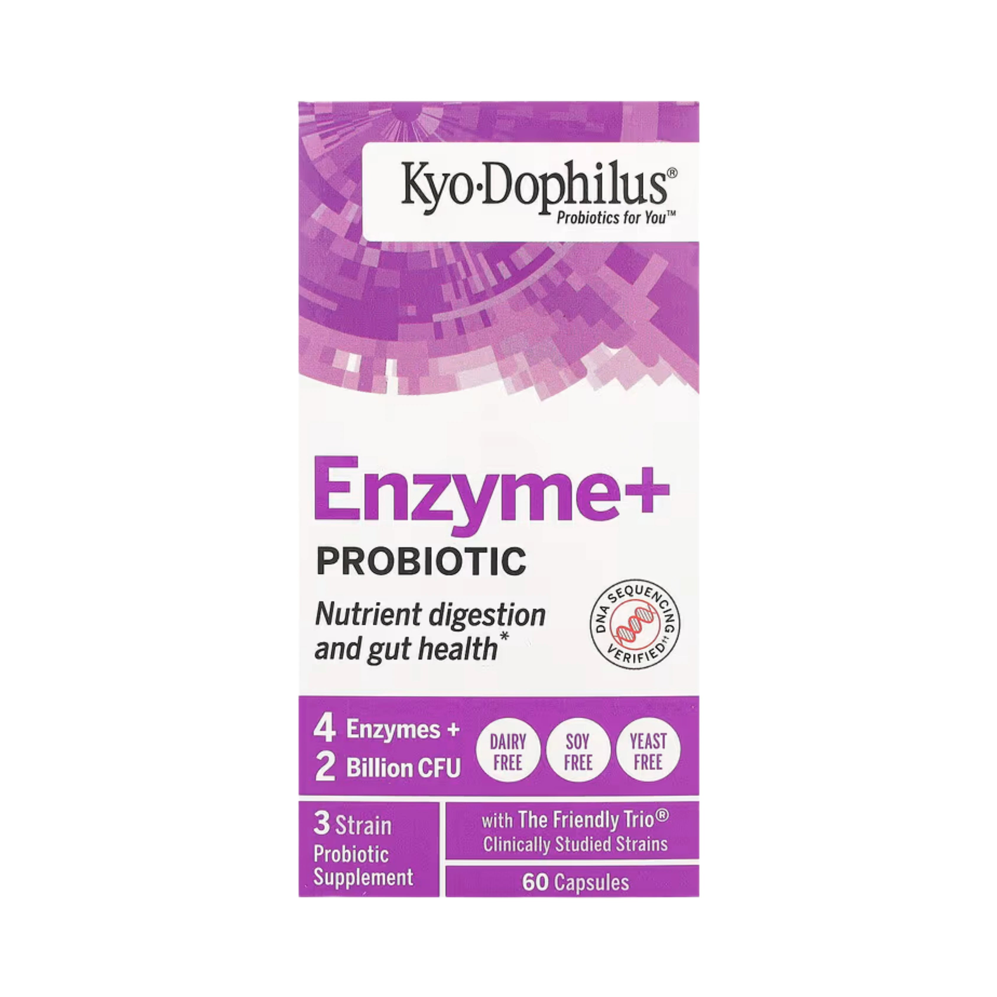Kyolic, Kyo Dophilus, Enzyme + Probiotic, 60 Capsules