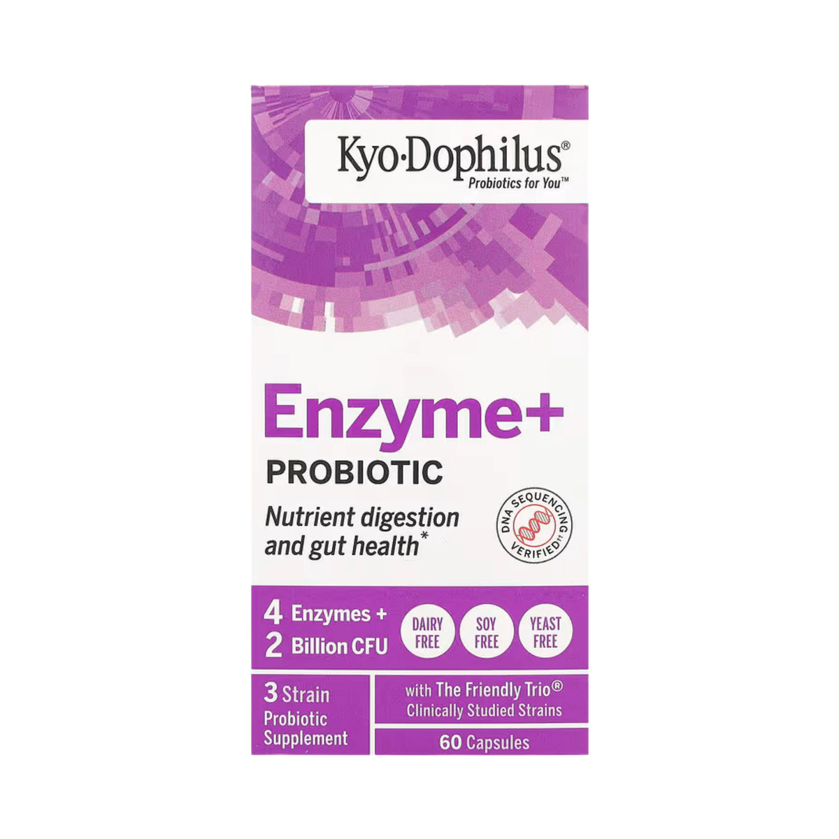 Kyolic, Kyo Dophilus, Enzyme + Probiotic, 60 Capsules