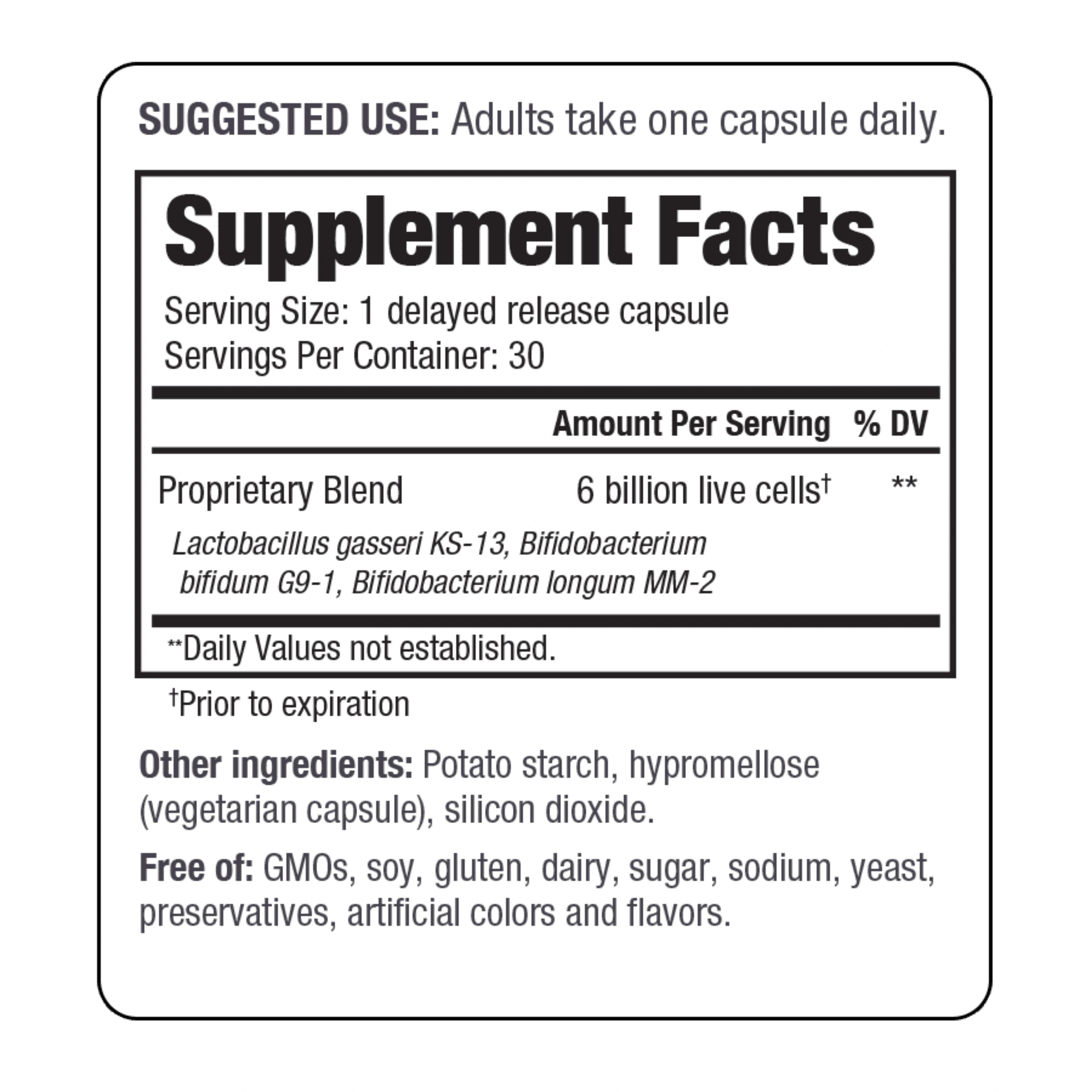 Kyolic, Kyo Dophilus, Fifty+ Probiotic, 30 Capsules