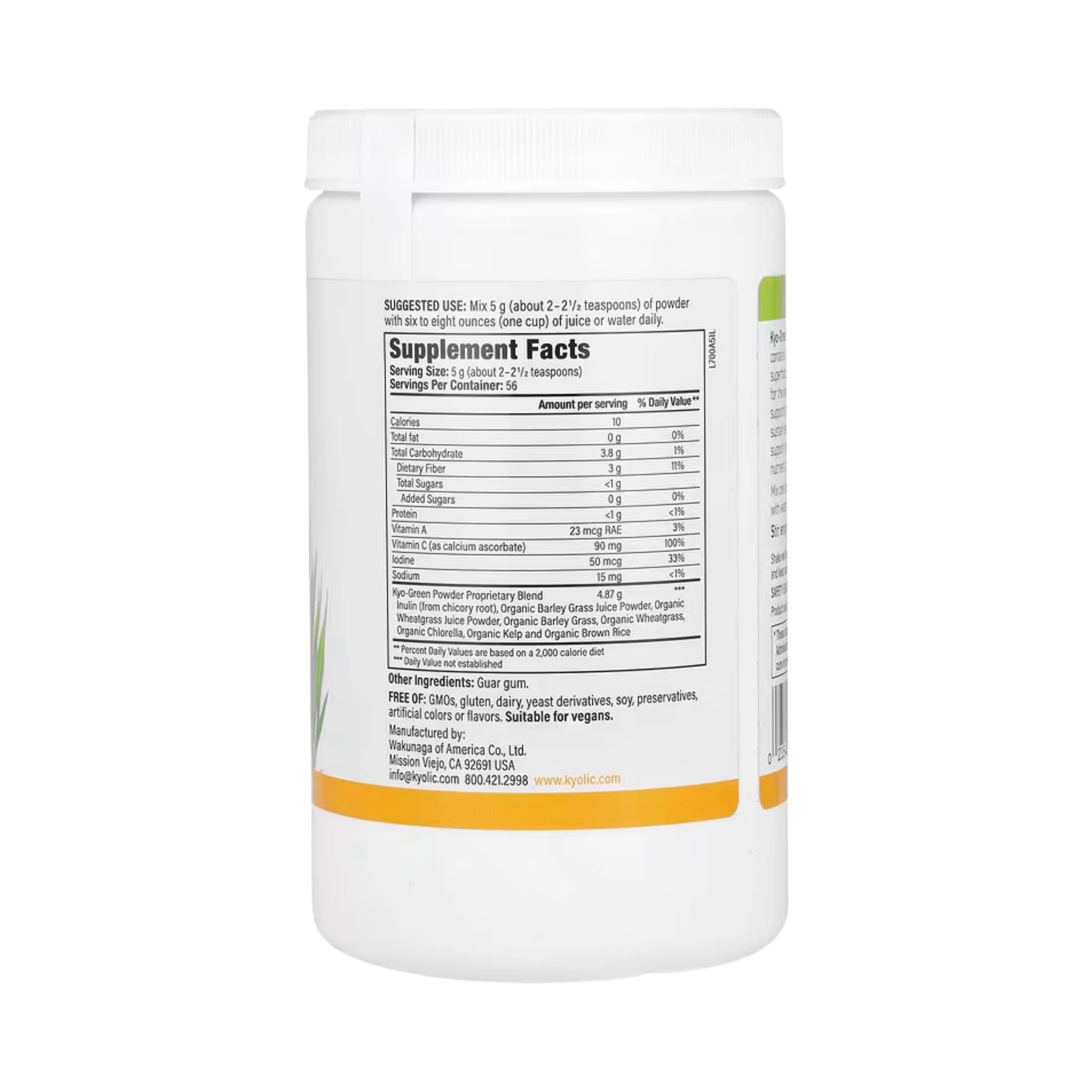 Kyolic, Kyo-Green, Powdered Drink Mix, Greens Blend , 10 oz, 0.63 lb