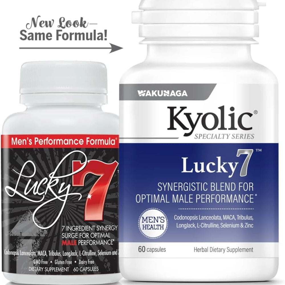 Kyolic, Lucky 7, Men’s Performance Formula, 60 Capsules
