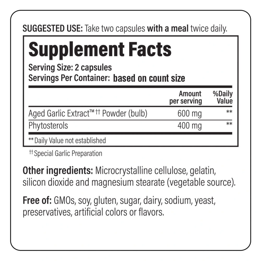 Kyolic, Phytosterols for Cholesterol Support, Formula 107, 80 Capsules